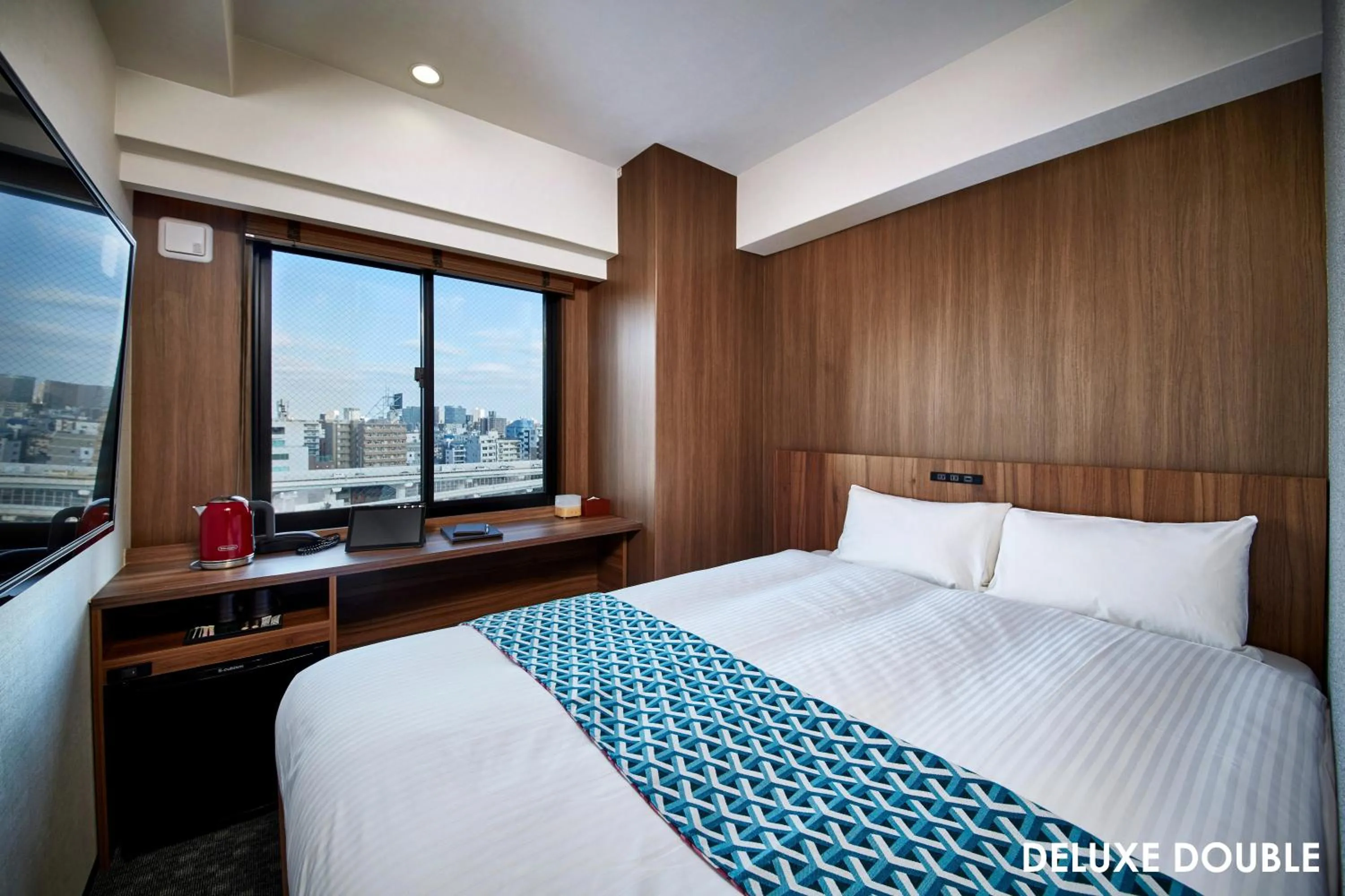 Photo of the whole room, Bed in HOTEL AMANEK Asakusa Ekimae