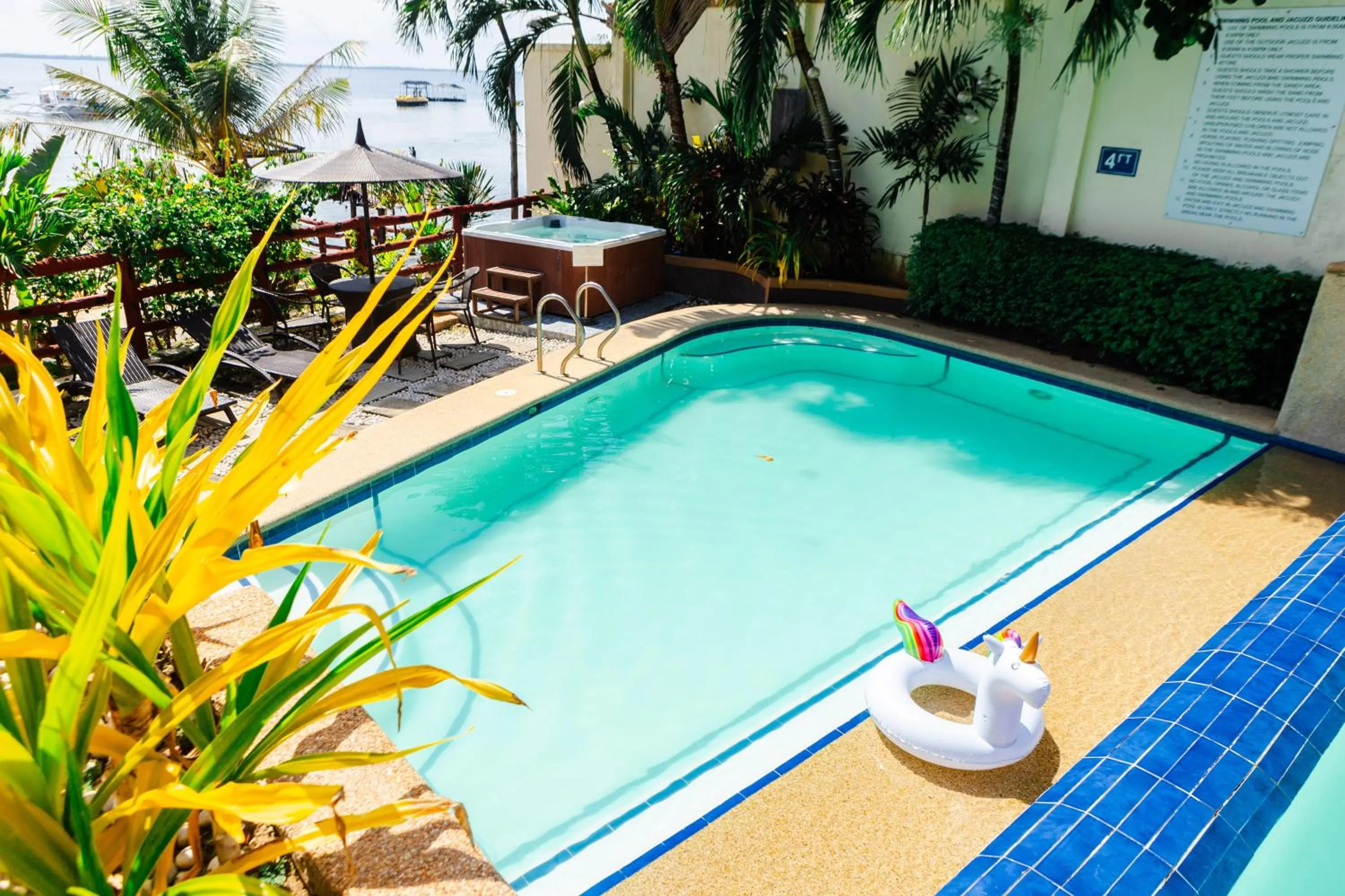 Swimming pool in Palmbeach Resort & Spa Mactan, Cebu