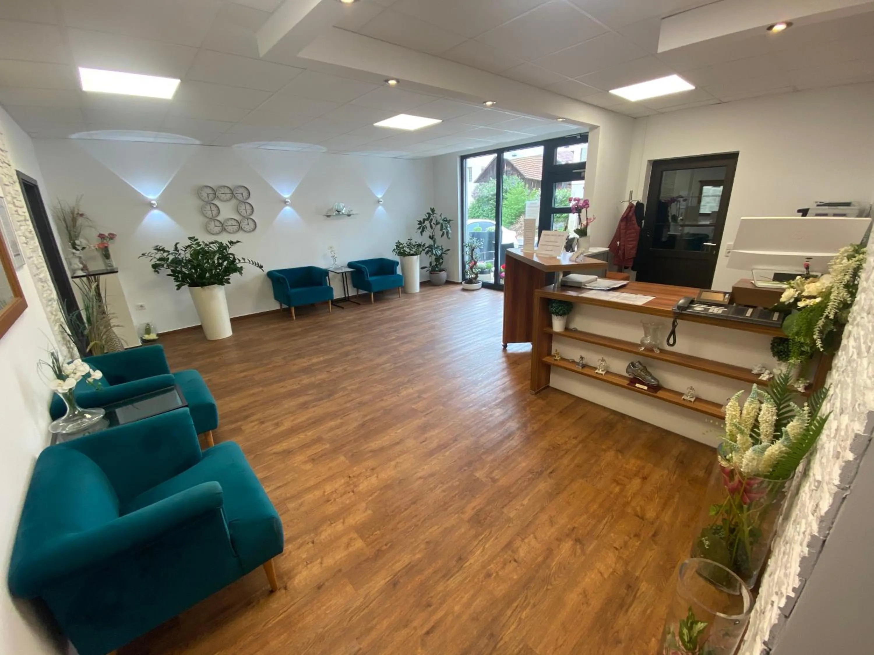 Lobby or reception in Hotel Loewen