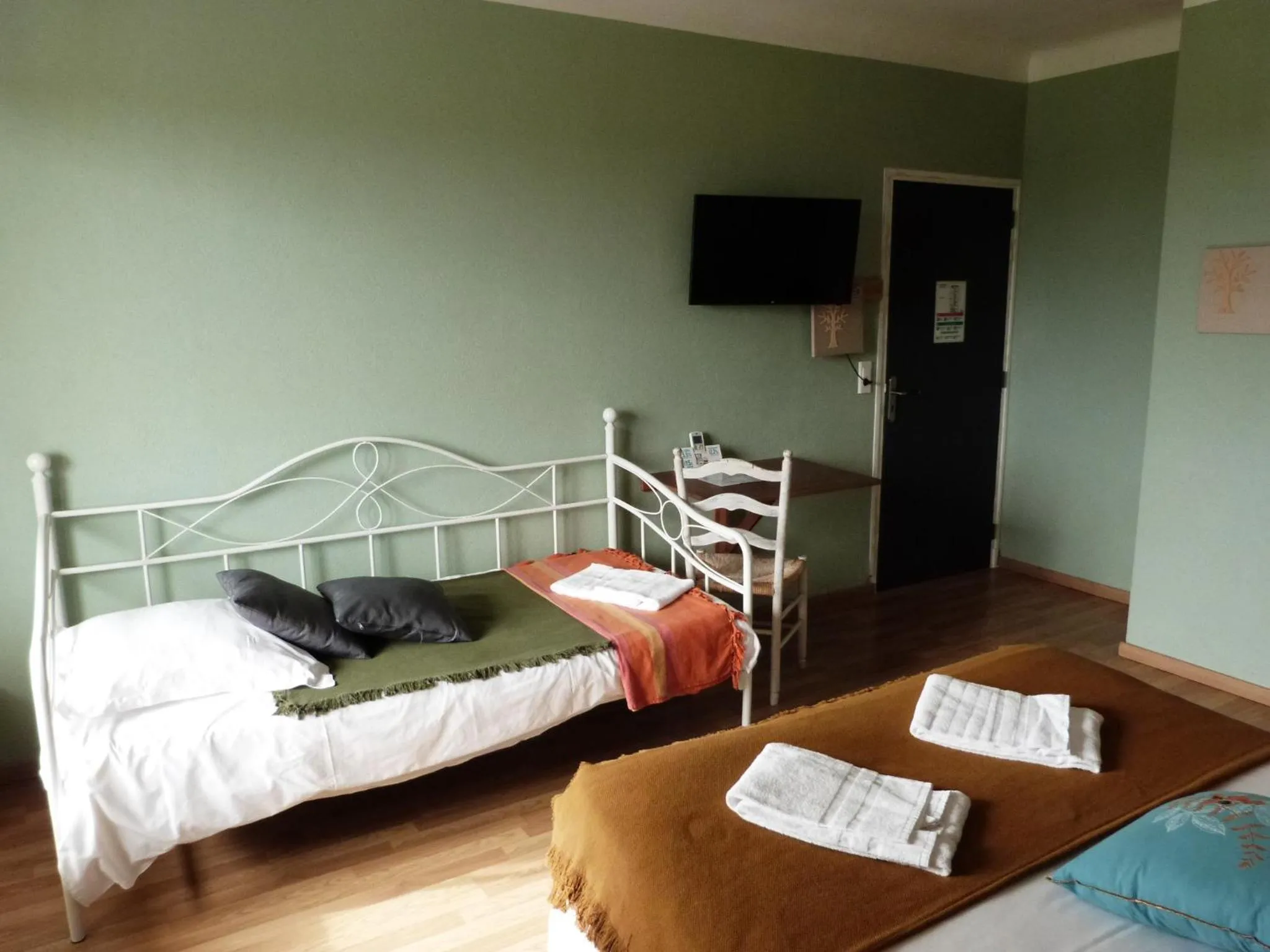 Photo of the whole room, Bed in Logis Hôtel Restaurant La Borie