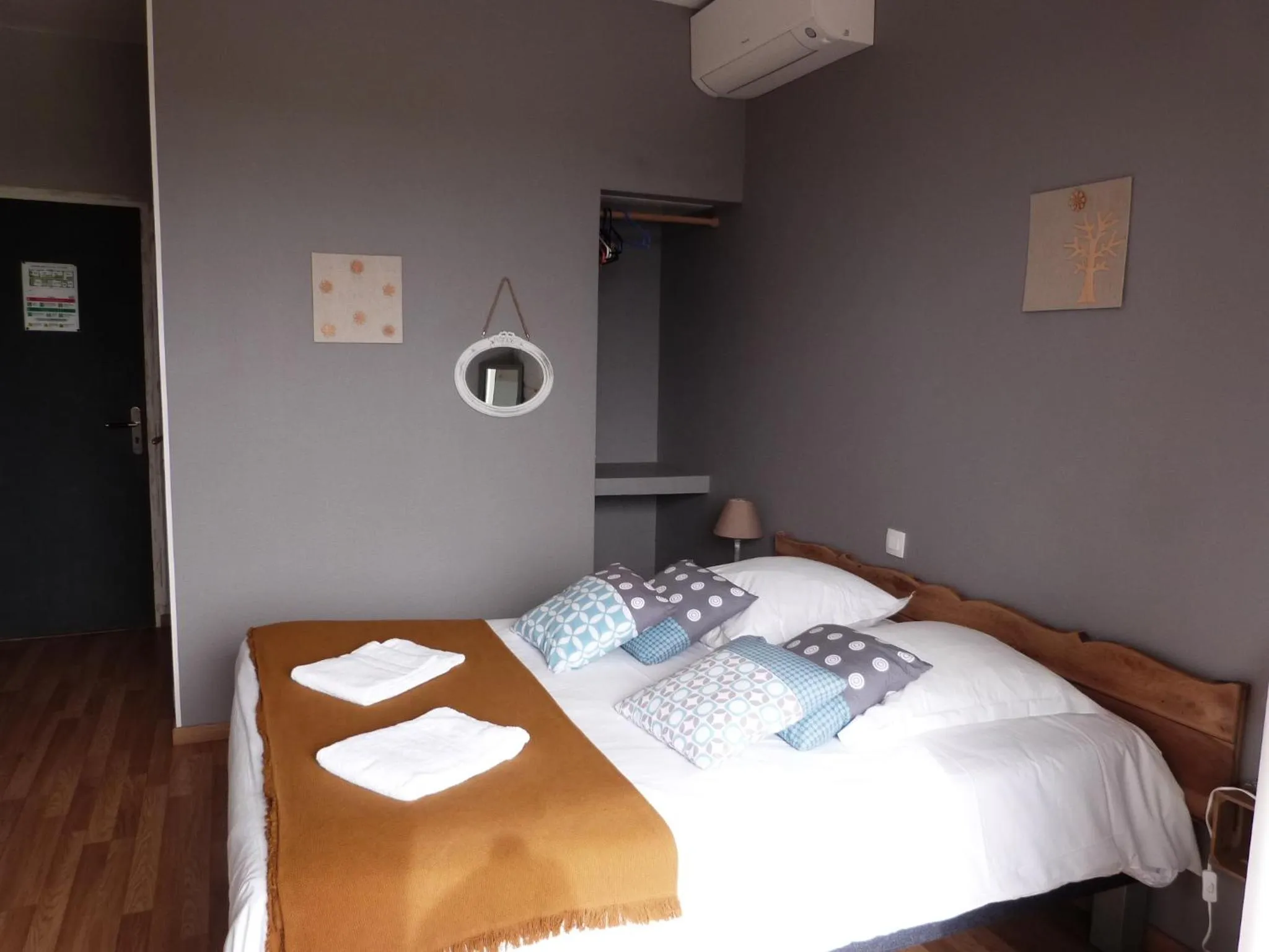 Photo of the whole room, Bed in Logis Hôtel Restaurant La Borie