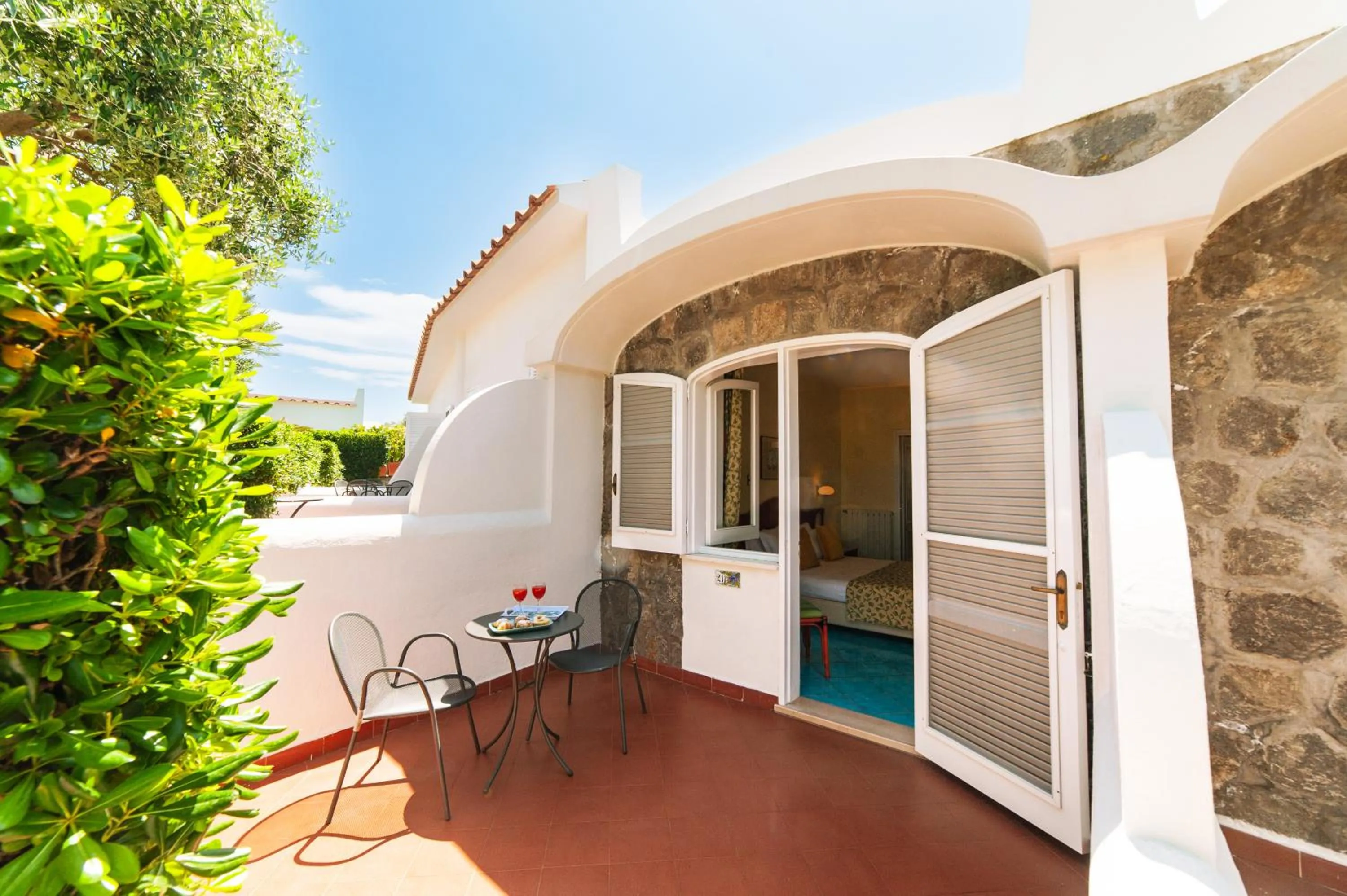 Patio in Poggio Aragosta Hotel & Spa