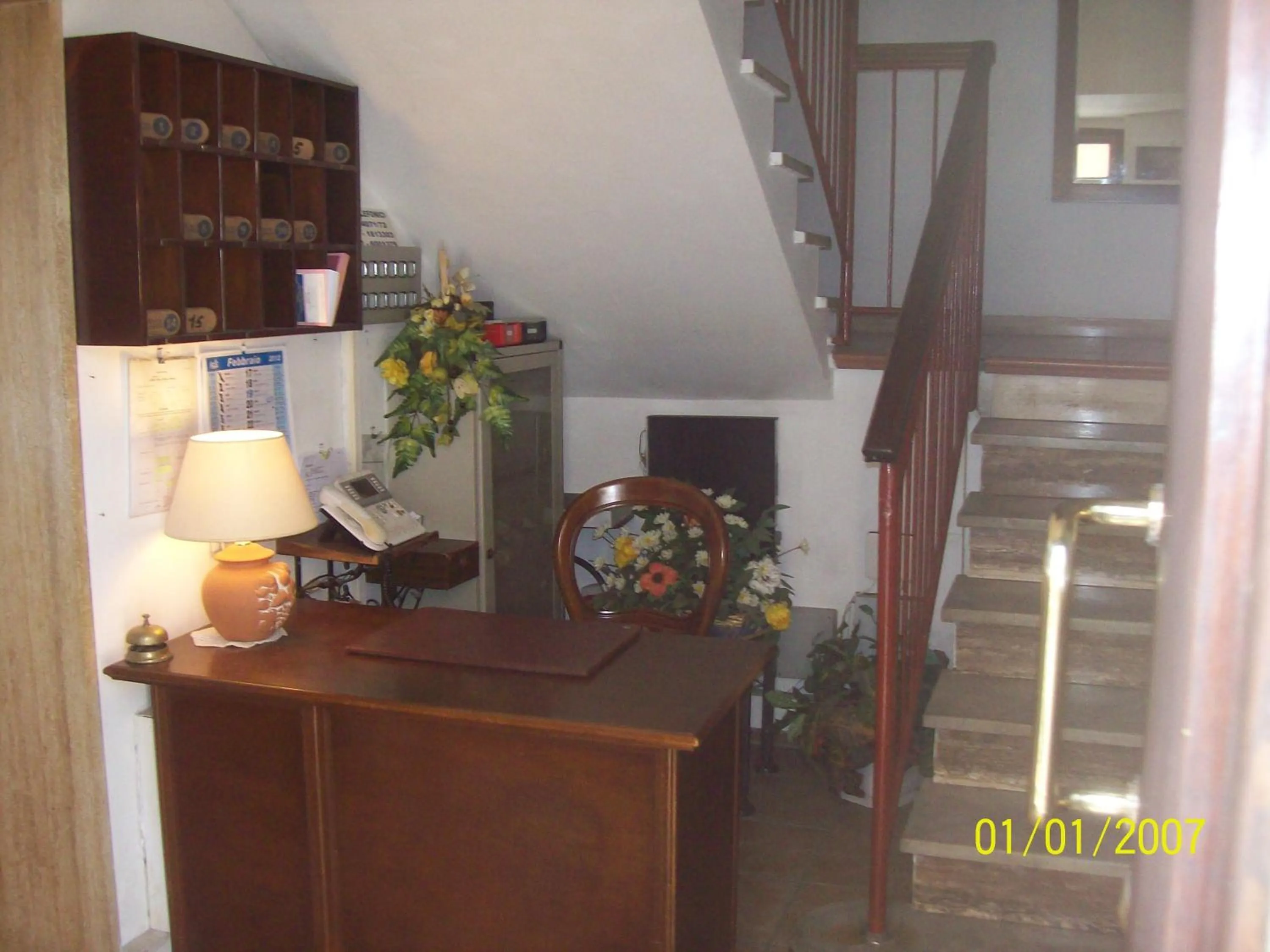 Lobby or reception in Albergo La Perla