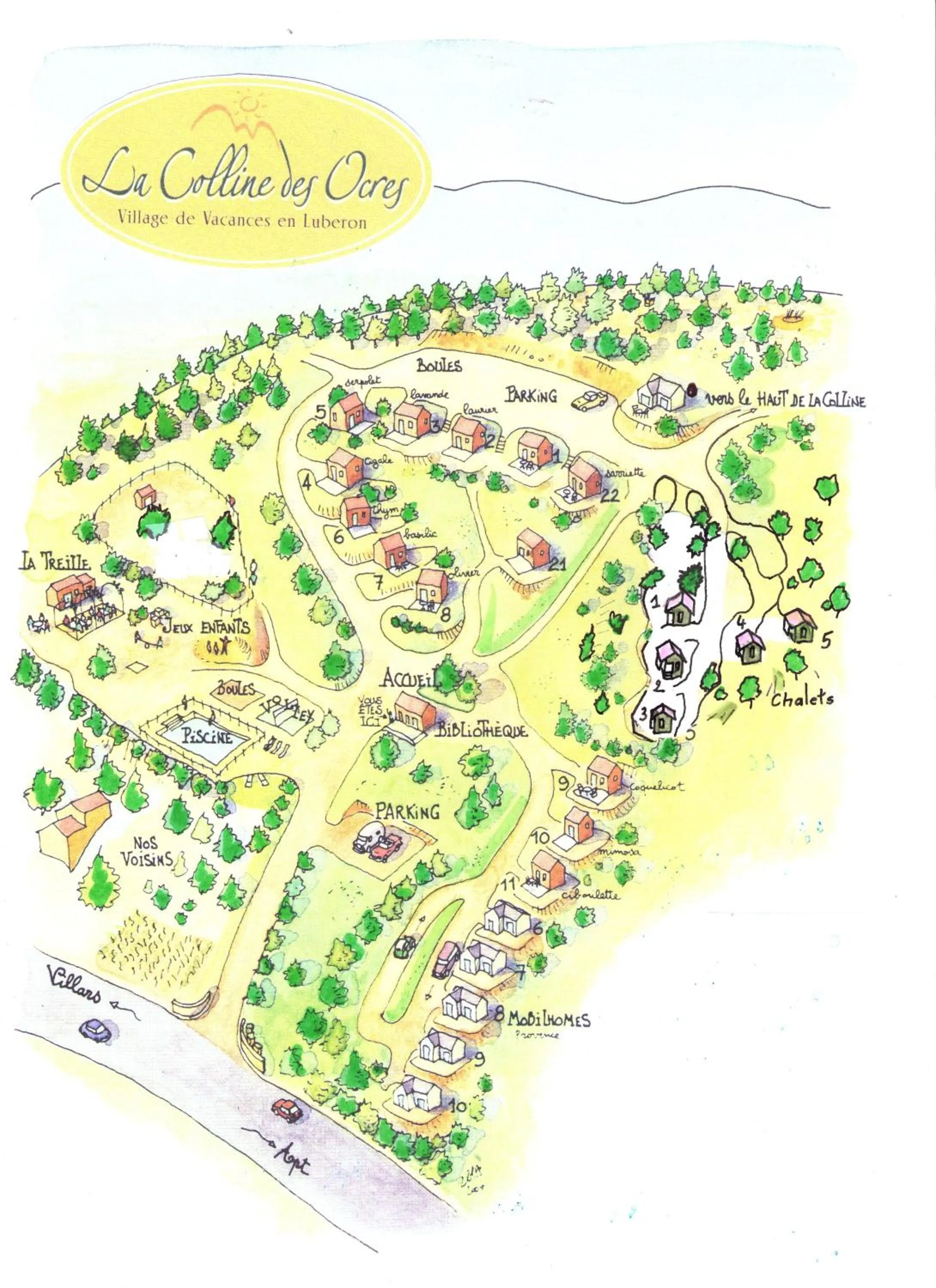 View (from property/room) in La Colline des Ocres Village de vacances 3 étoiles