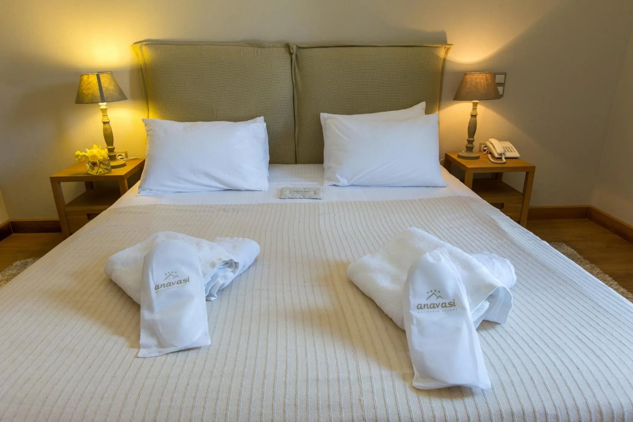 Bed in Anavasi Mountain Resort