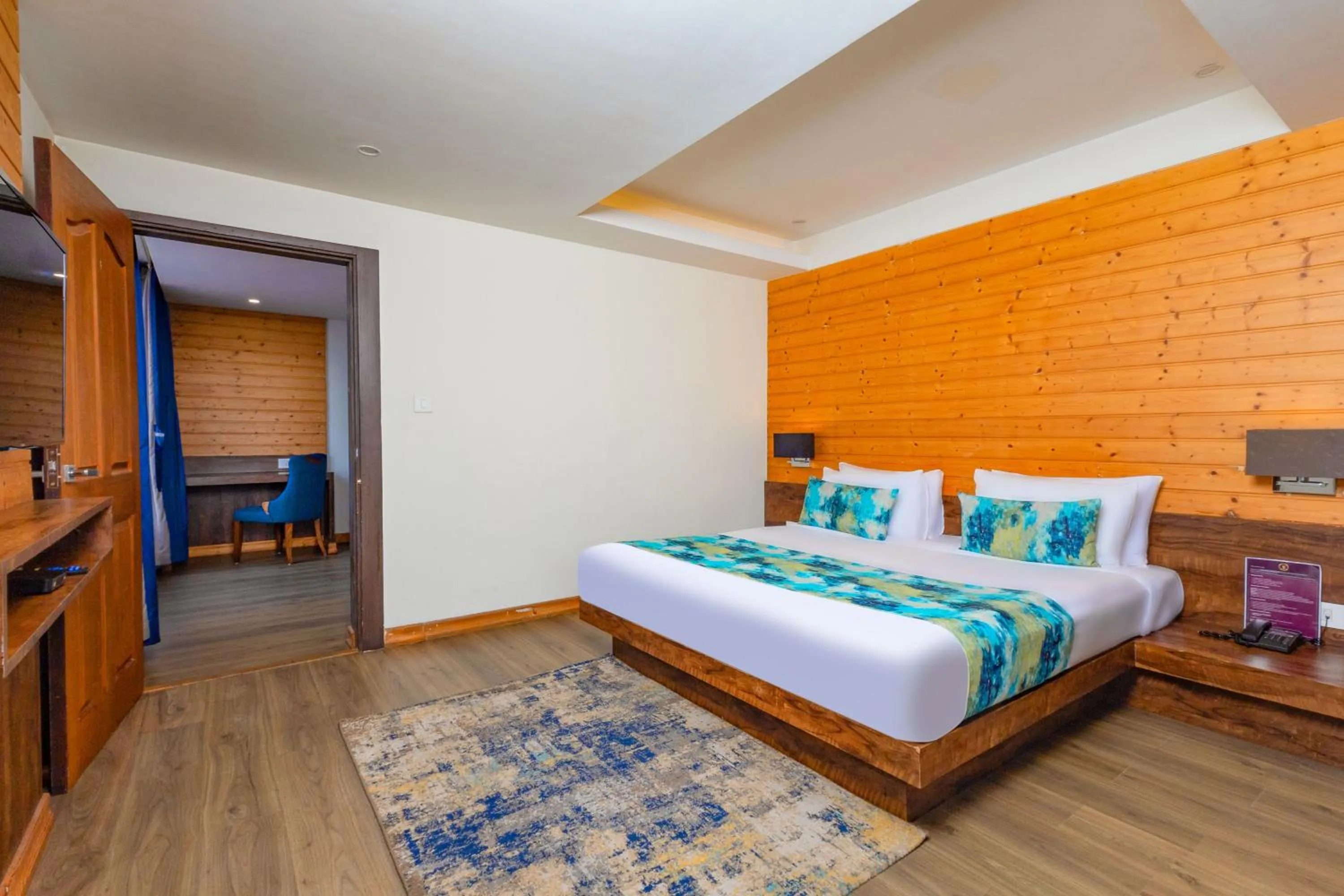 Bedroom, Bed in Yashshree Sanderling Mall Road