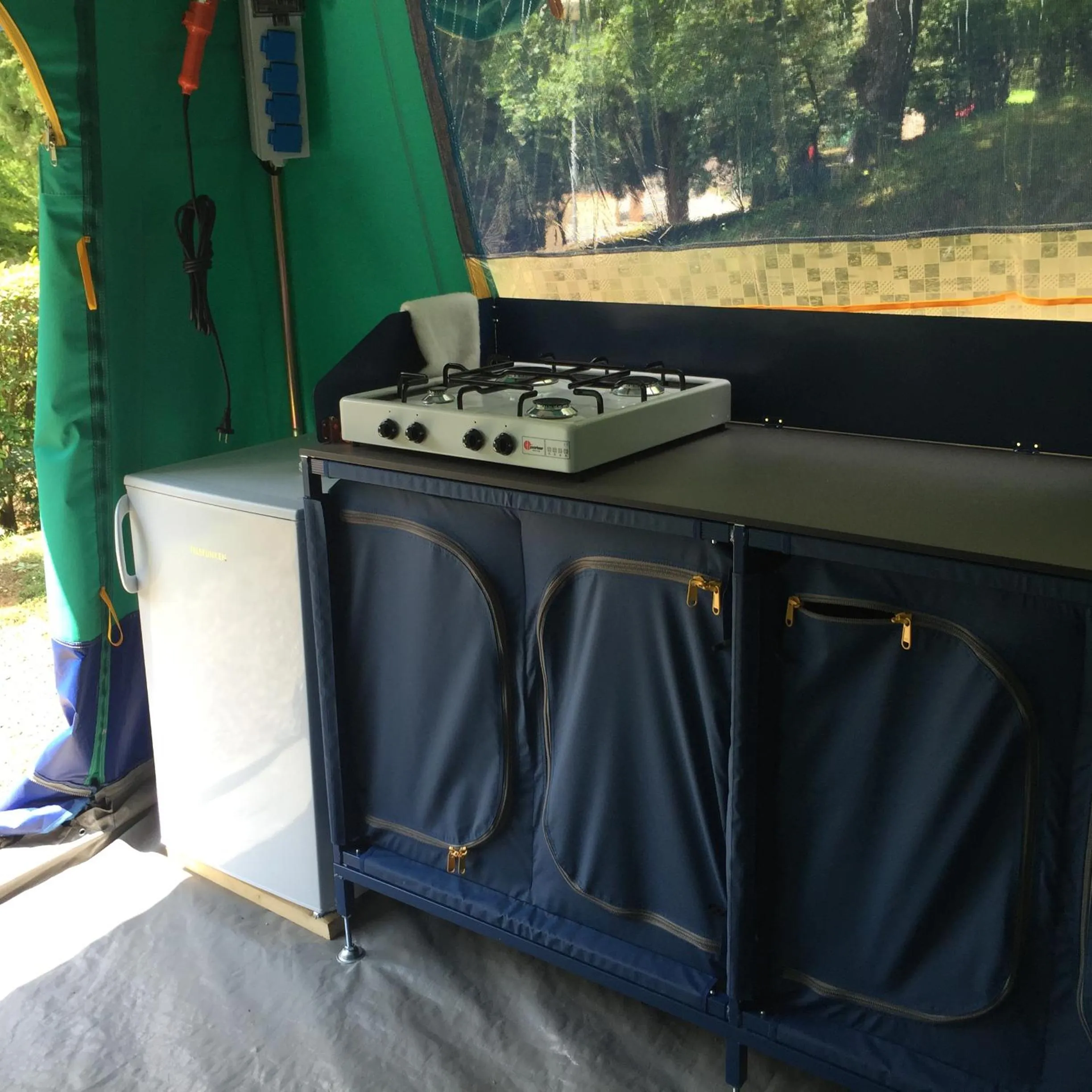 Kitchen or kitchenette in Camping Il Boschetto Di Piemma