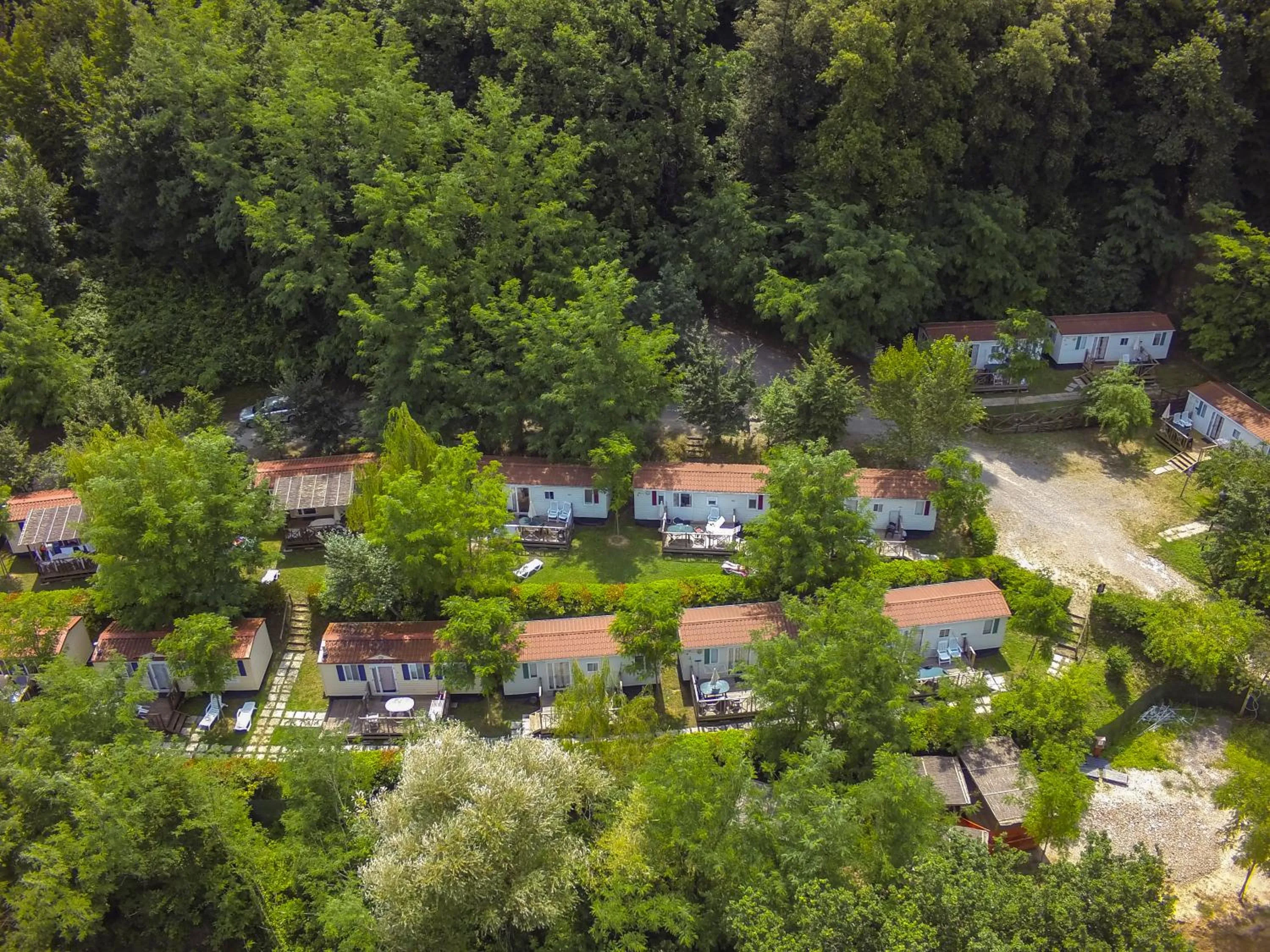 Bird's eye view in Camping Il Boschetto Di Piemma