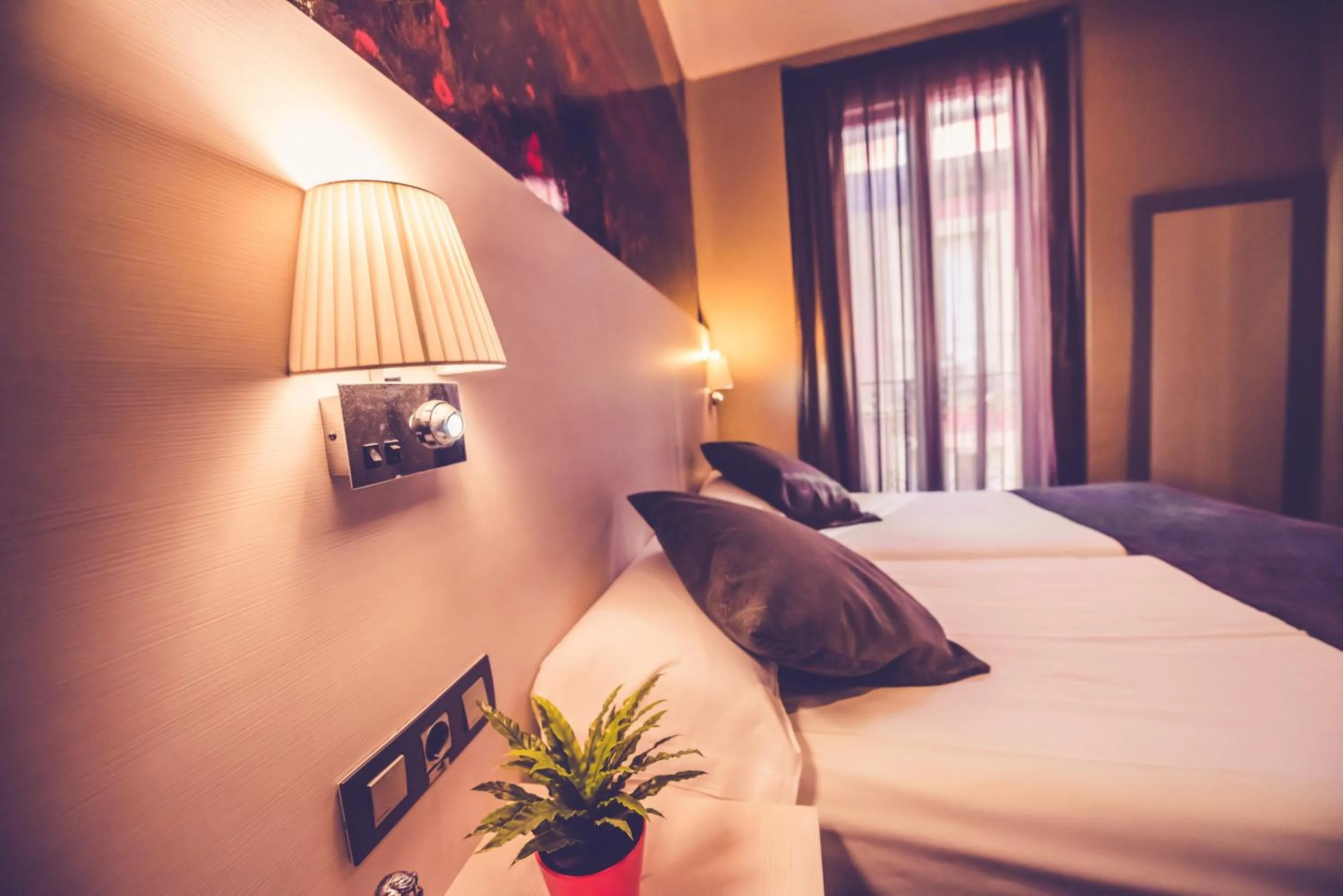 Decorative detail, Bed in Hostal Prado