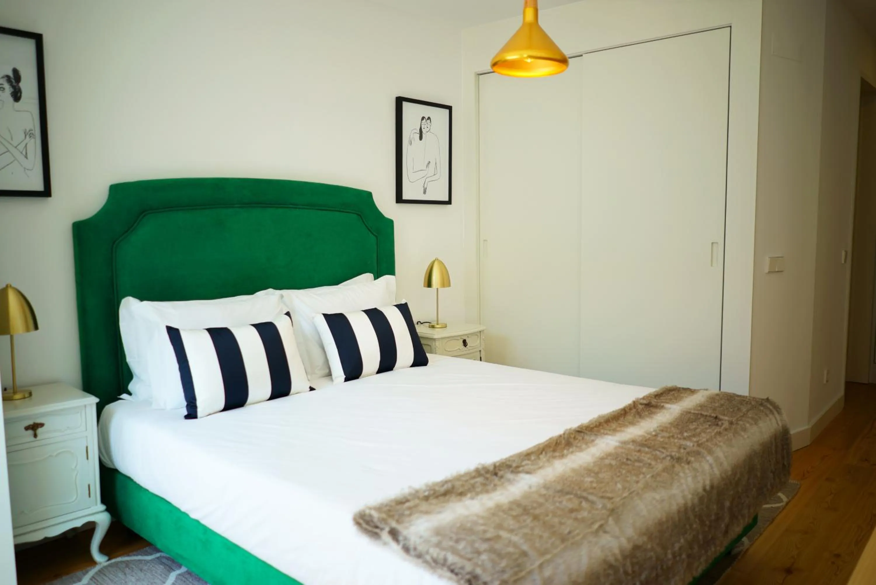 Decorative detail, Bed in Casas da Baixa - Vila Intendente