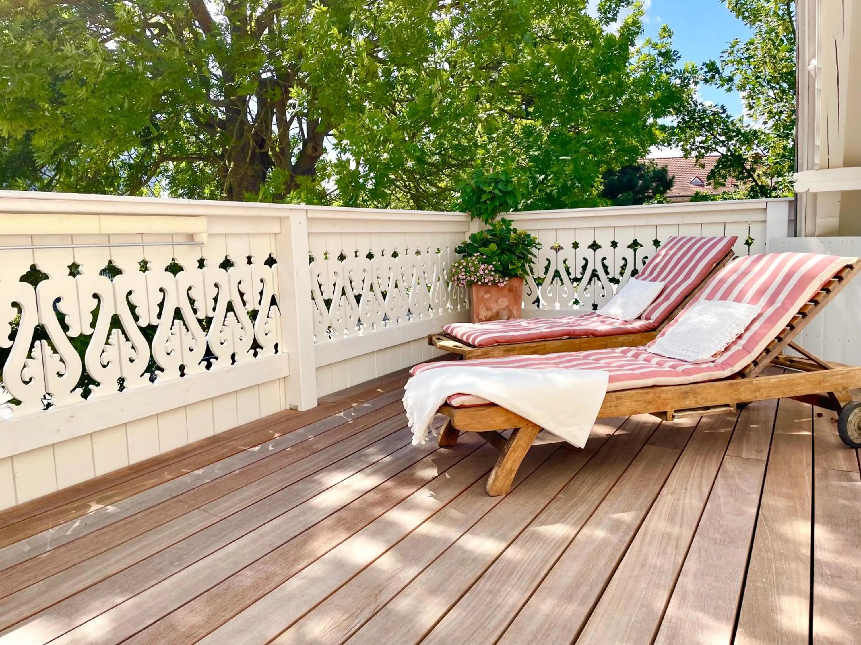 Balcony/Terrace in Weißt Du noch - Gästehäuser & Suiten