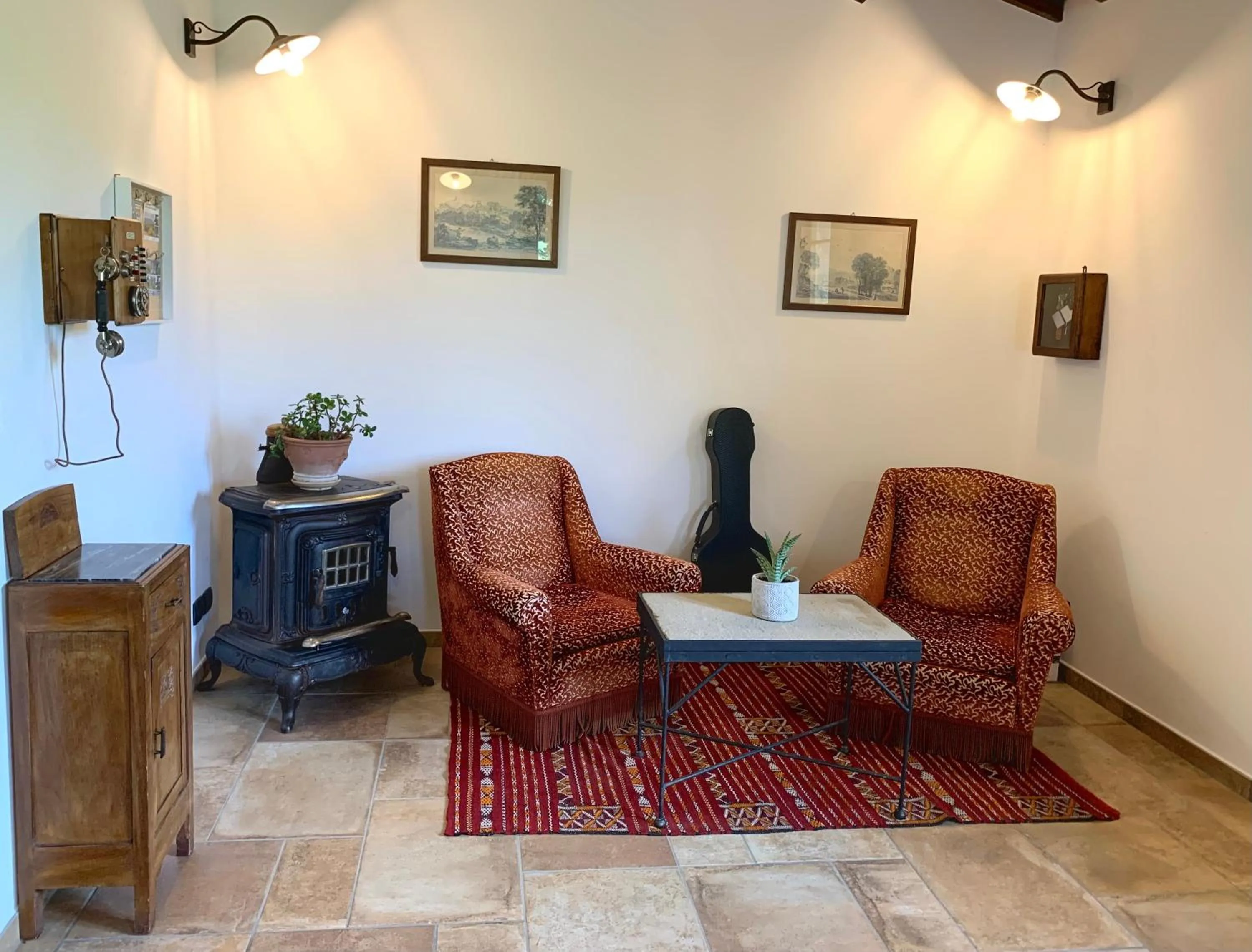 Seating area in B&B Lavanda e Rosmarino