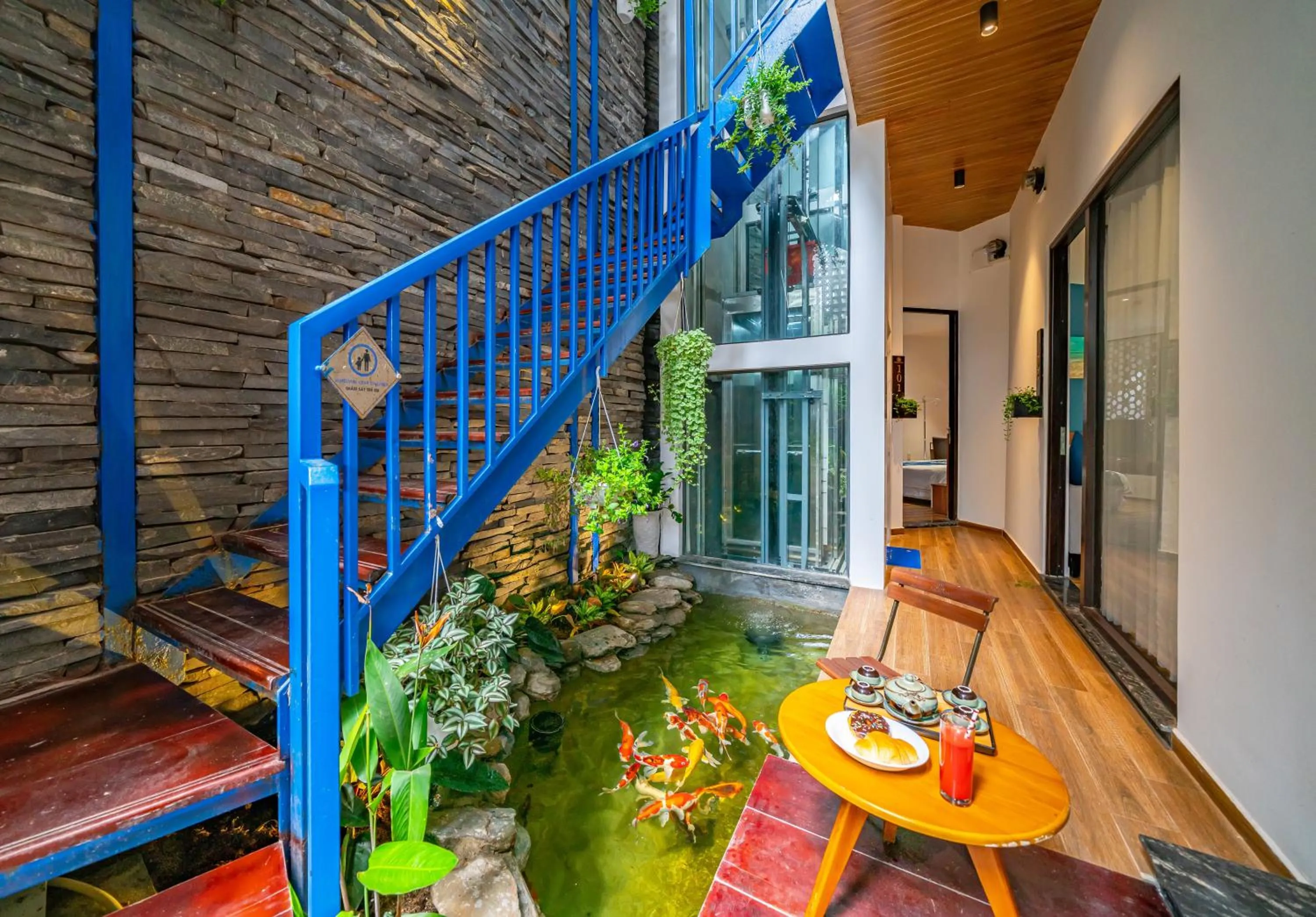 Garden view in Cani Beach House