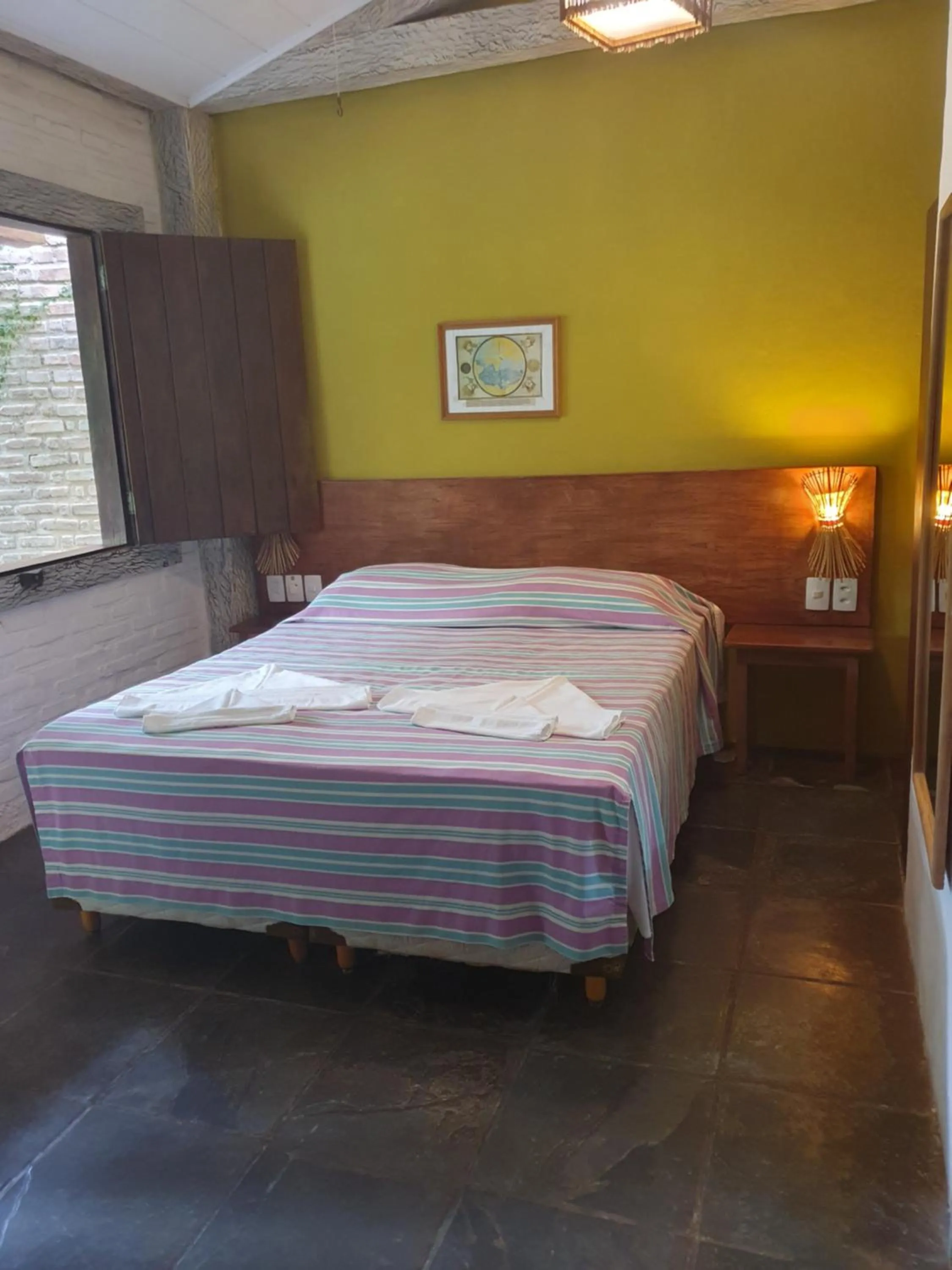 Bed in Pousada Bucaneiros