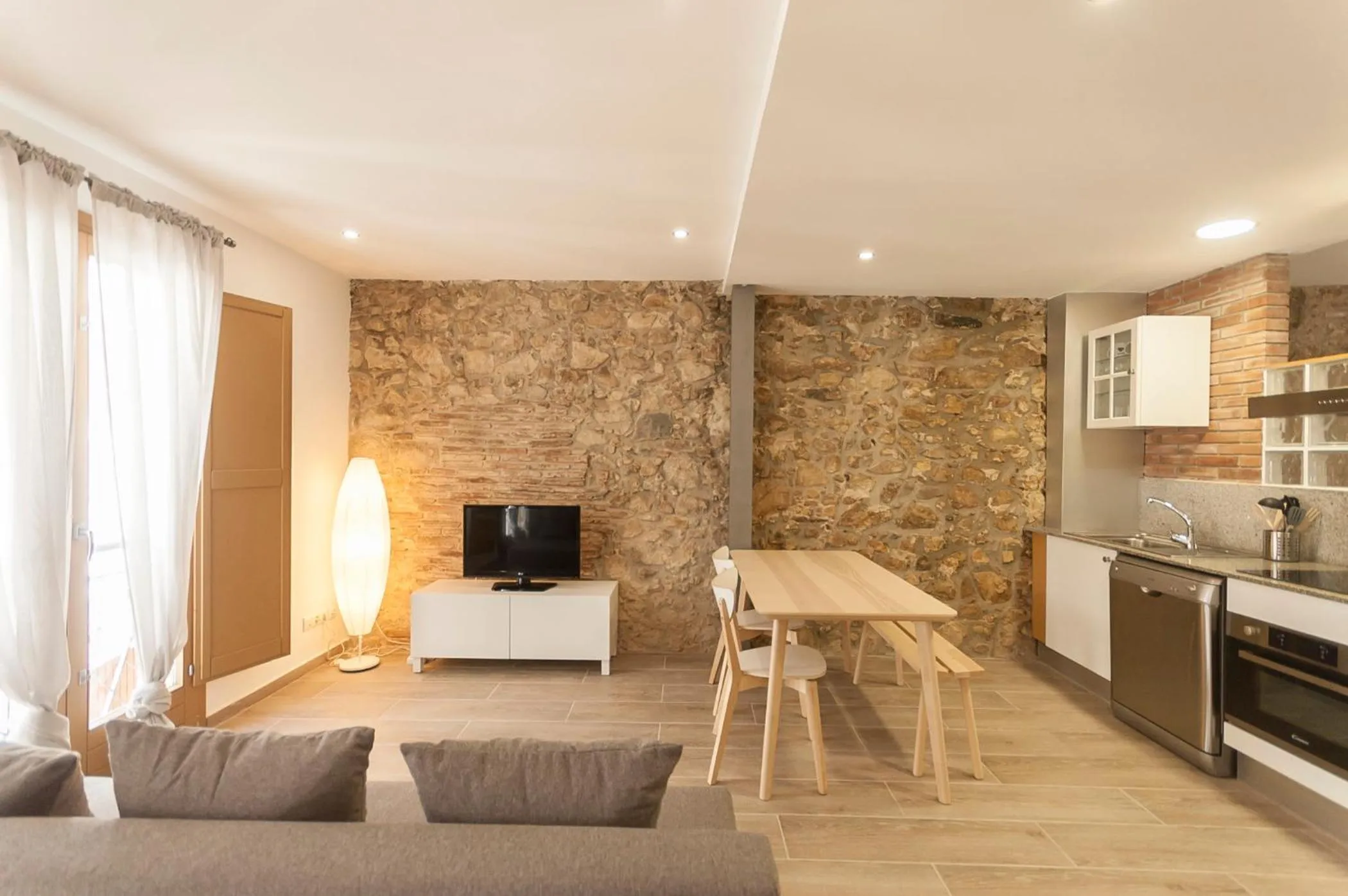 Living room in Lets Holidays NICE LOFT IN THE CENTER OF TOSSA