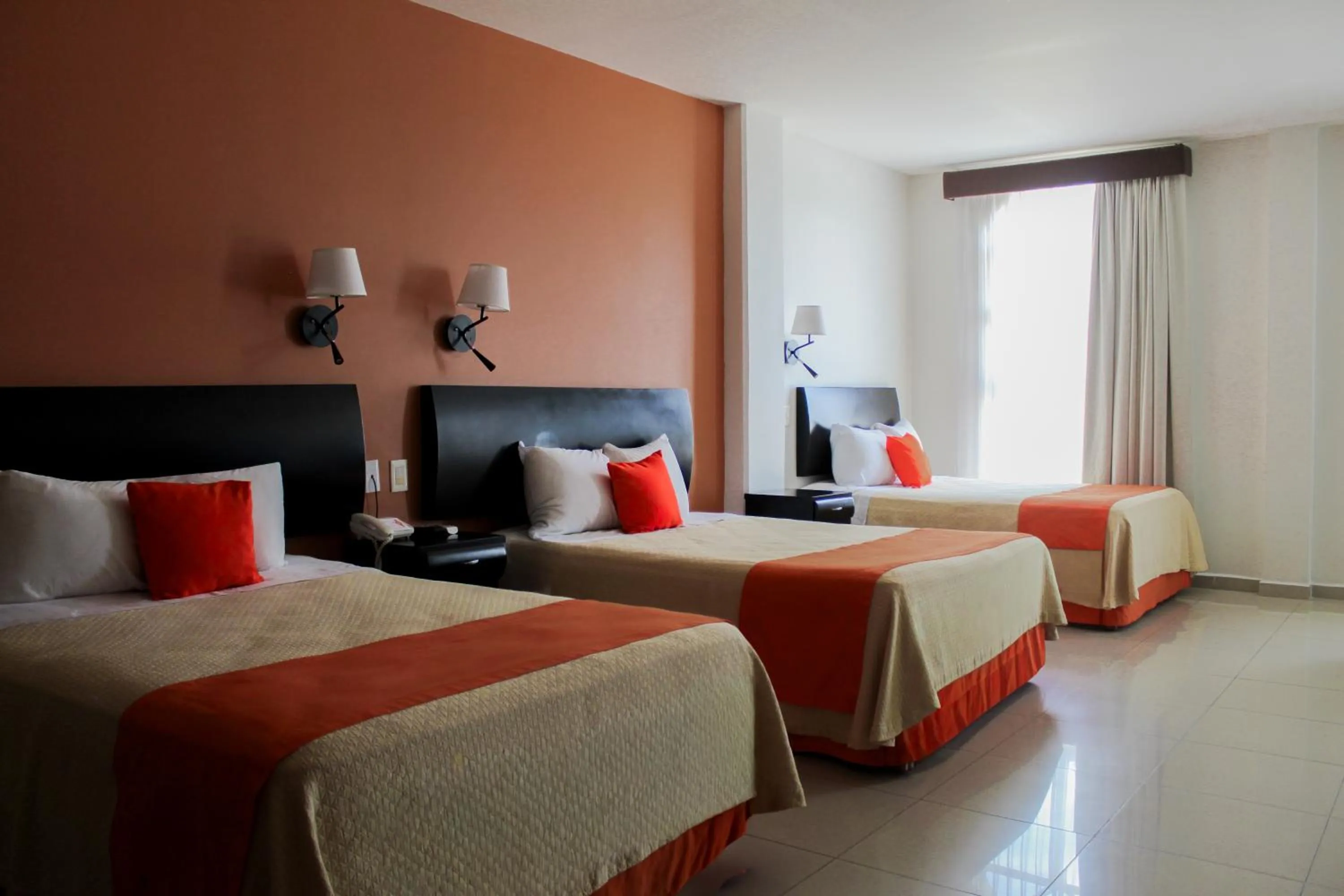 Bed in Hotel Baez Paraiso