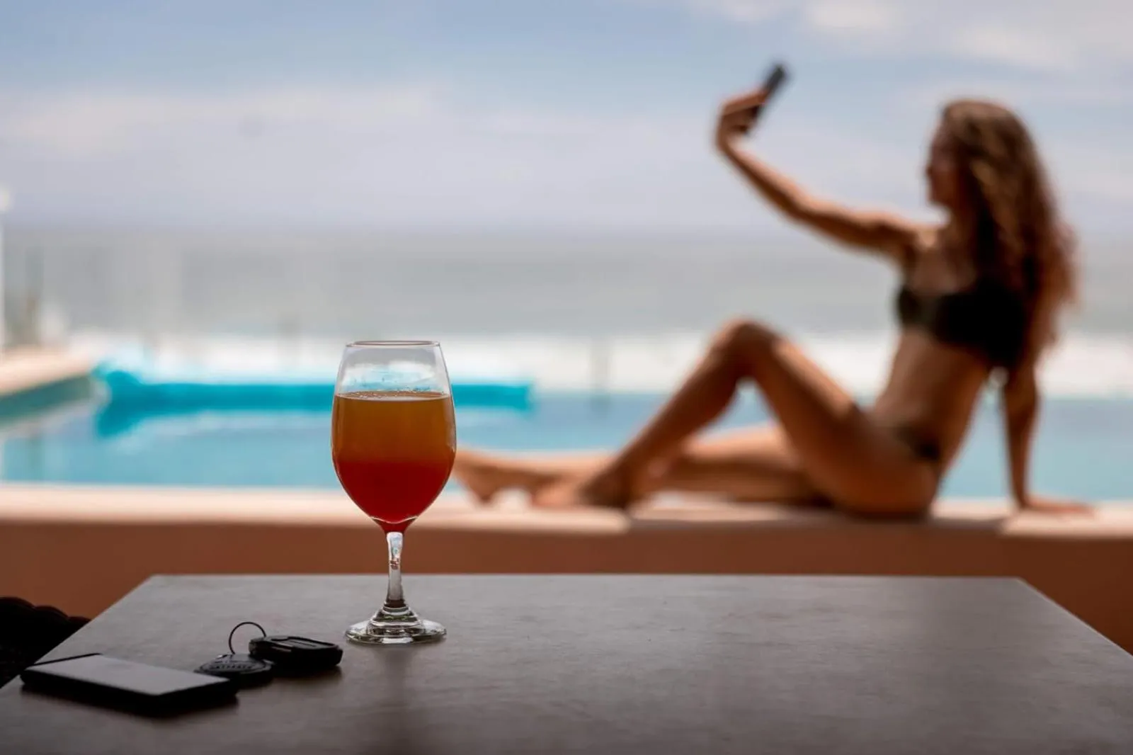 Pool view in Hotel Blater