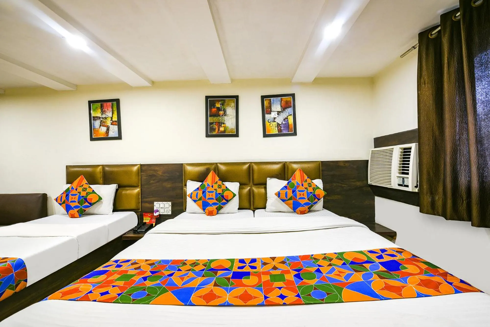 Bed in FabHotel Nanda Near Ludhiana Junction Railway Station