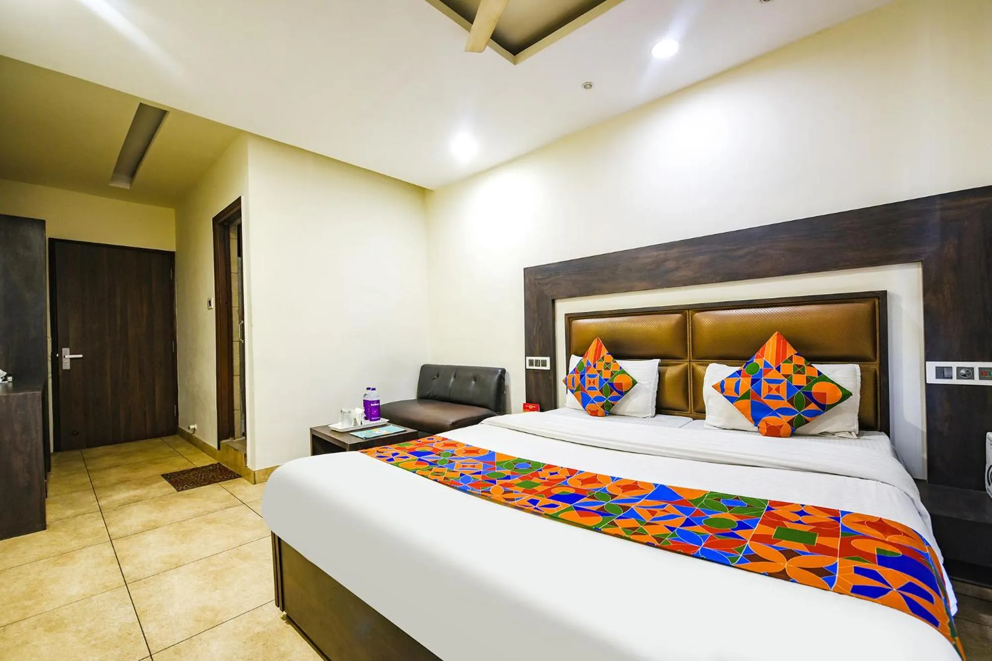Bed in FabHotel Nanda Near Ludhiana Junction Railway Station