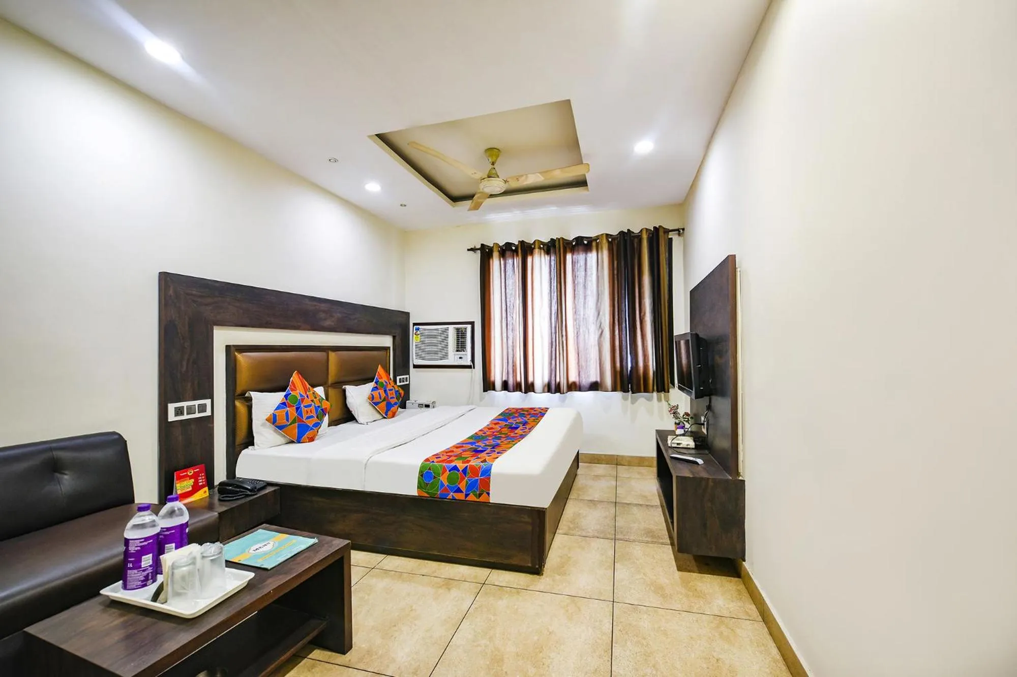 Bed in FabHotel Nanda Near Ludhiana Junction Railway Station