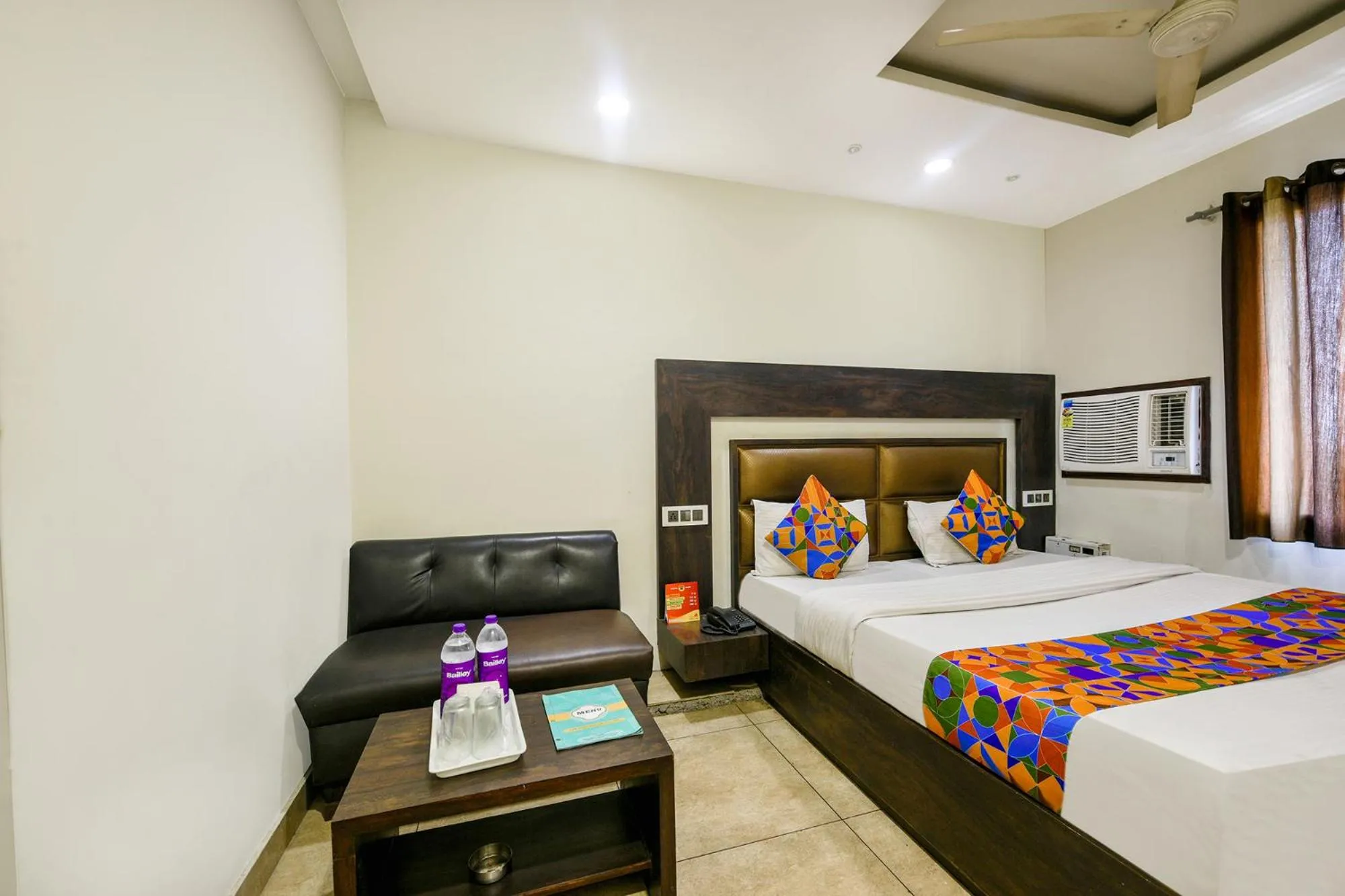 Bed in FabHotel Nanda Near Ludhiana Junction Railway Station