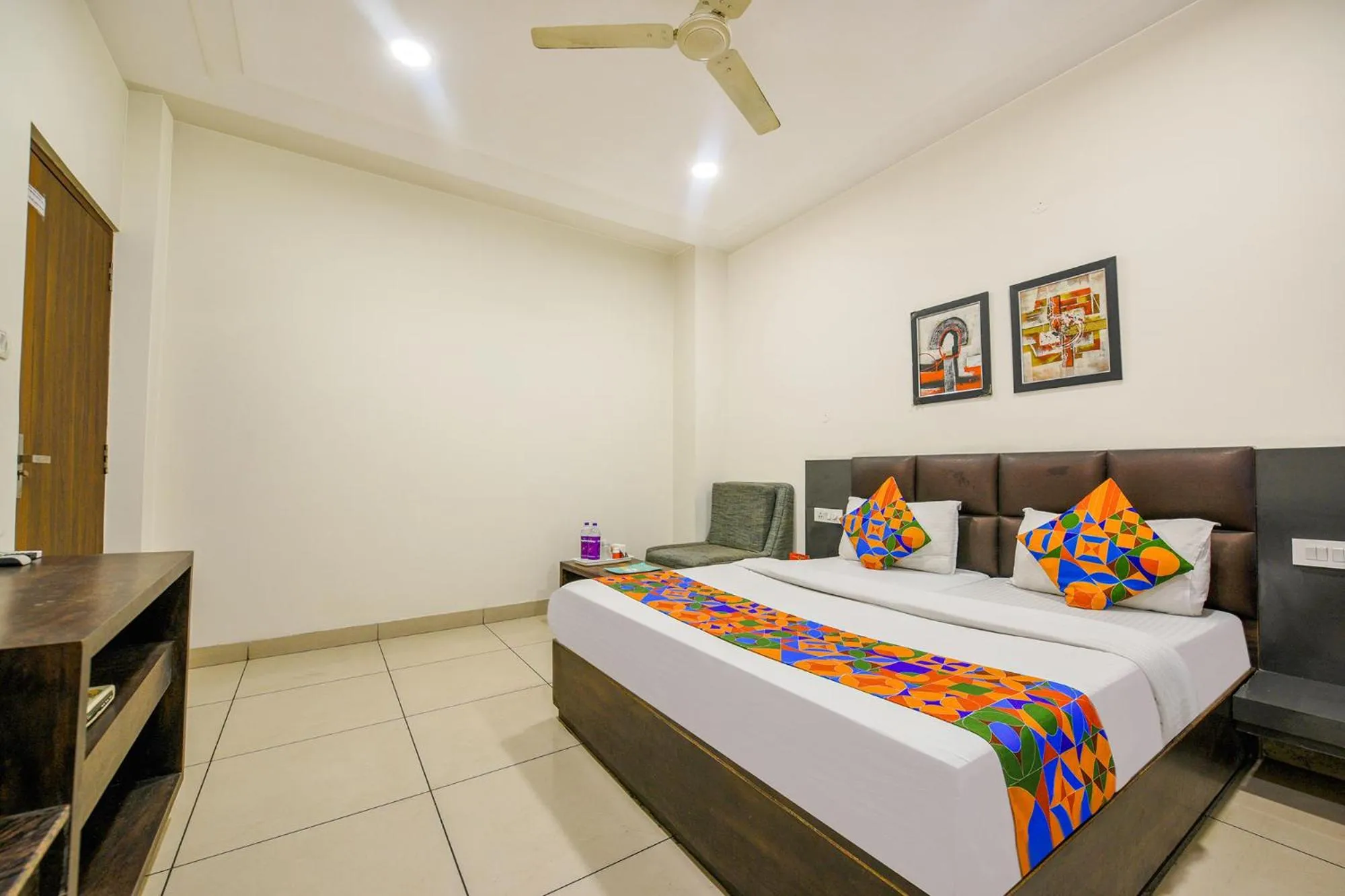 Bed in FabHotel Nanda Near Ludhiana Junction Railway Station