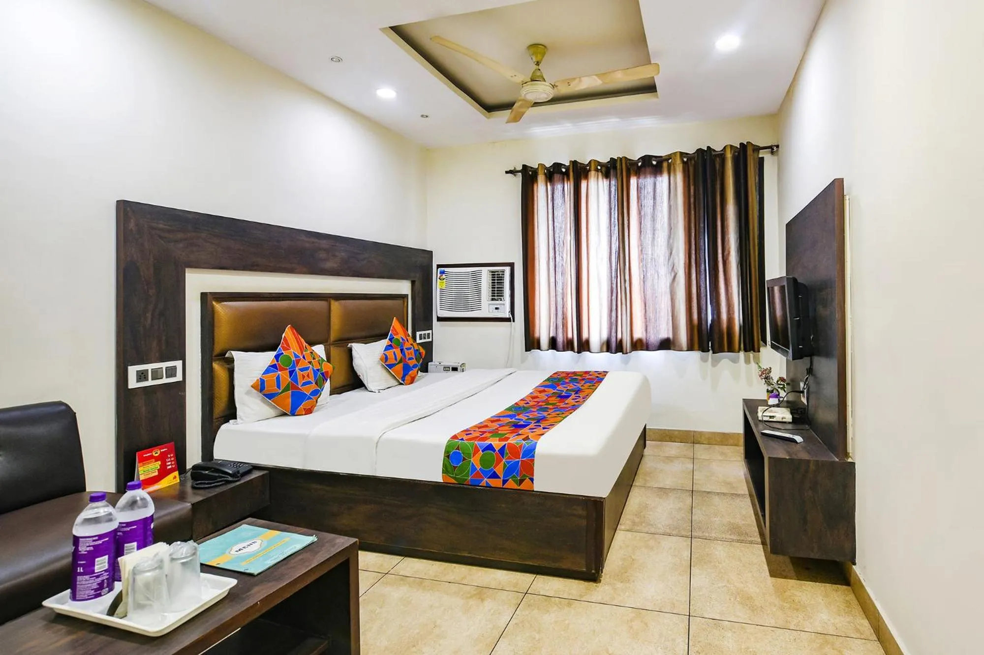 Bed in FabHotel Nanda Near Ludhiana Junction Railway Station