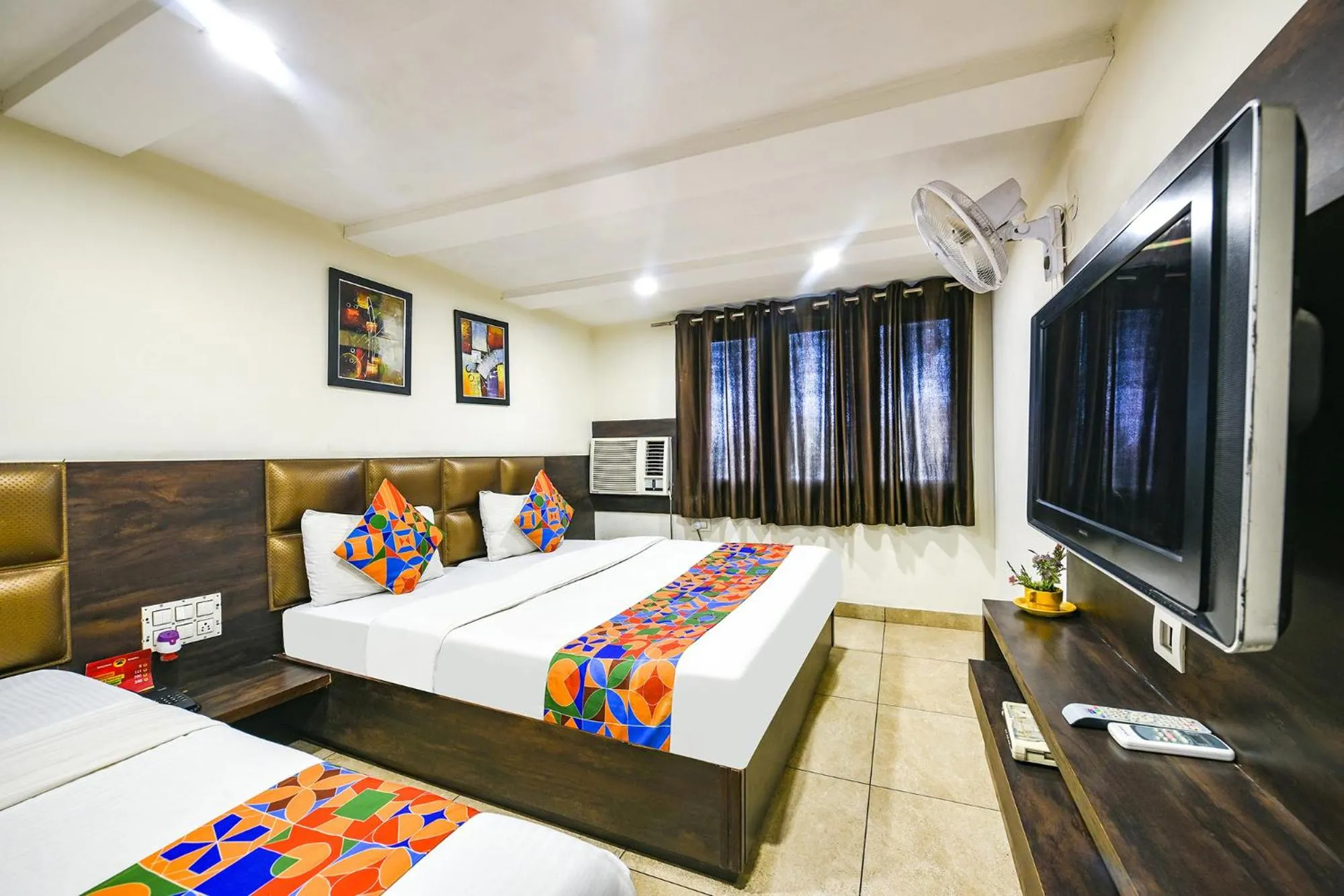Bed in FabHotel Nanda Near Ludhiana Junction Railway Station