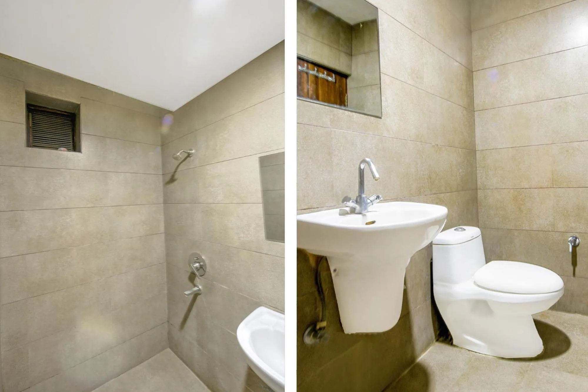Bathroom in FabHotel Nanda Near Ludhiana Junction Railway Station