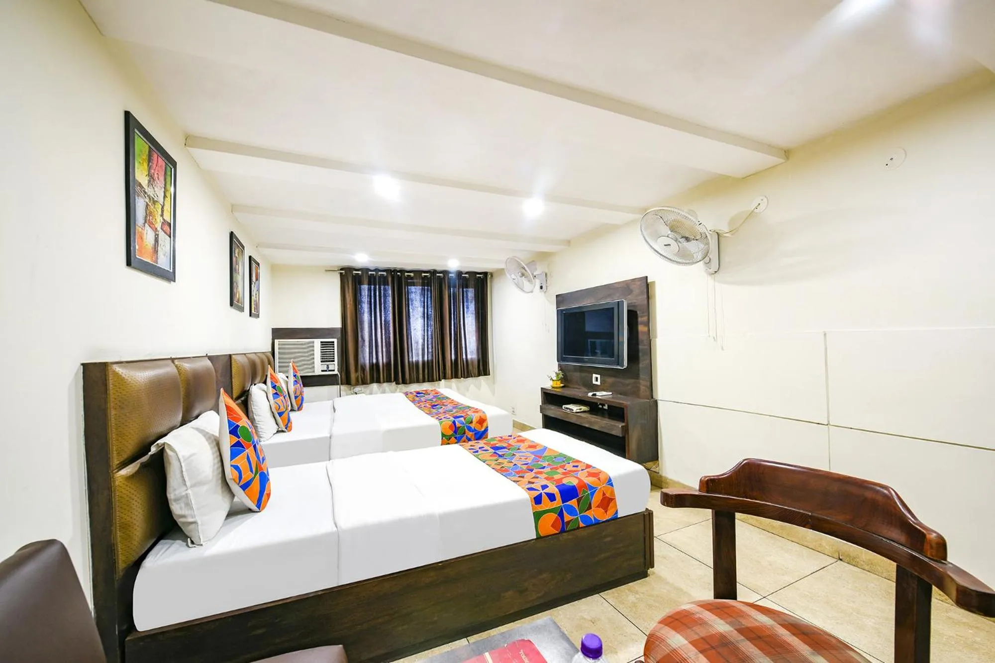 Bed in FabHotel Nanda Near Ludhiana Junction Railway Station
