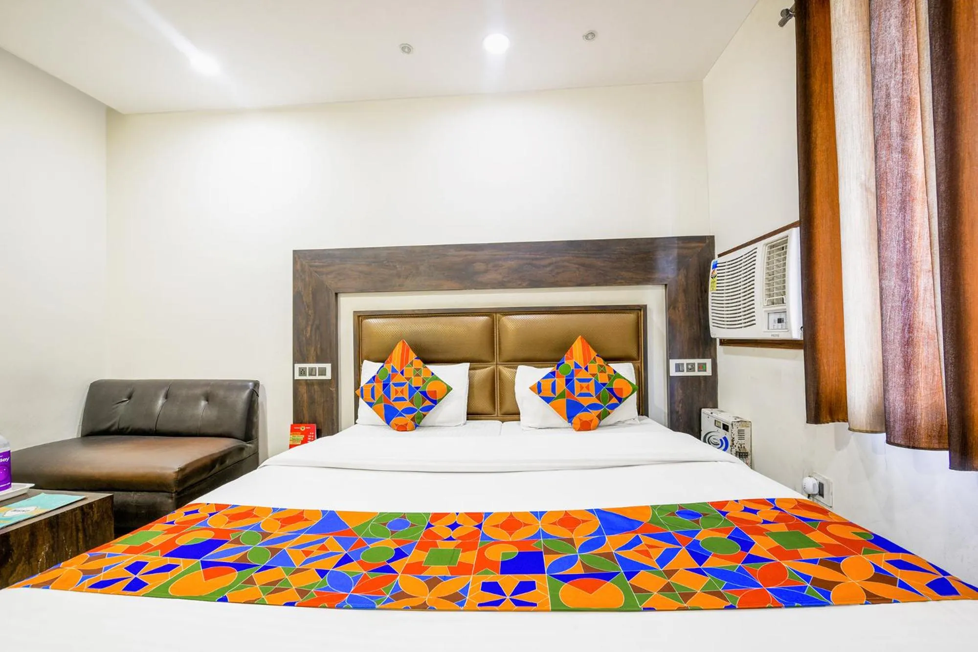 Bed in FabHotel Nanda Near Ludhiana Junction Railway Station