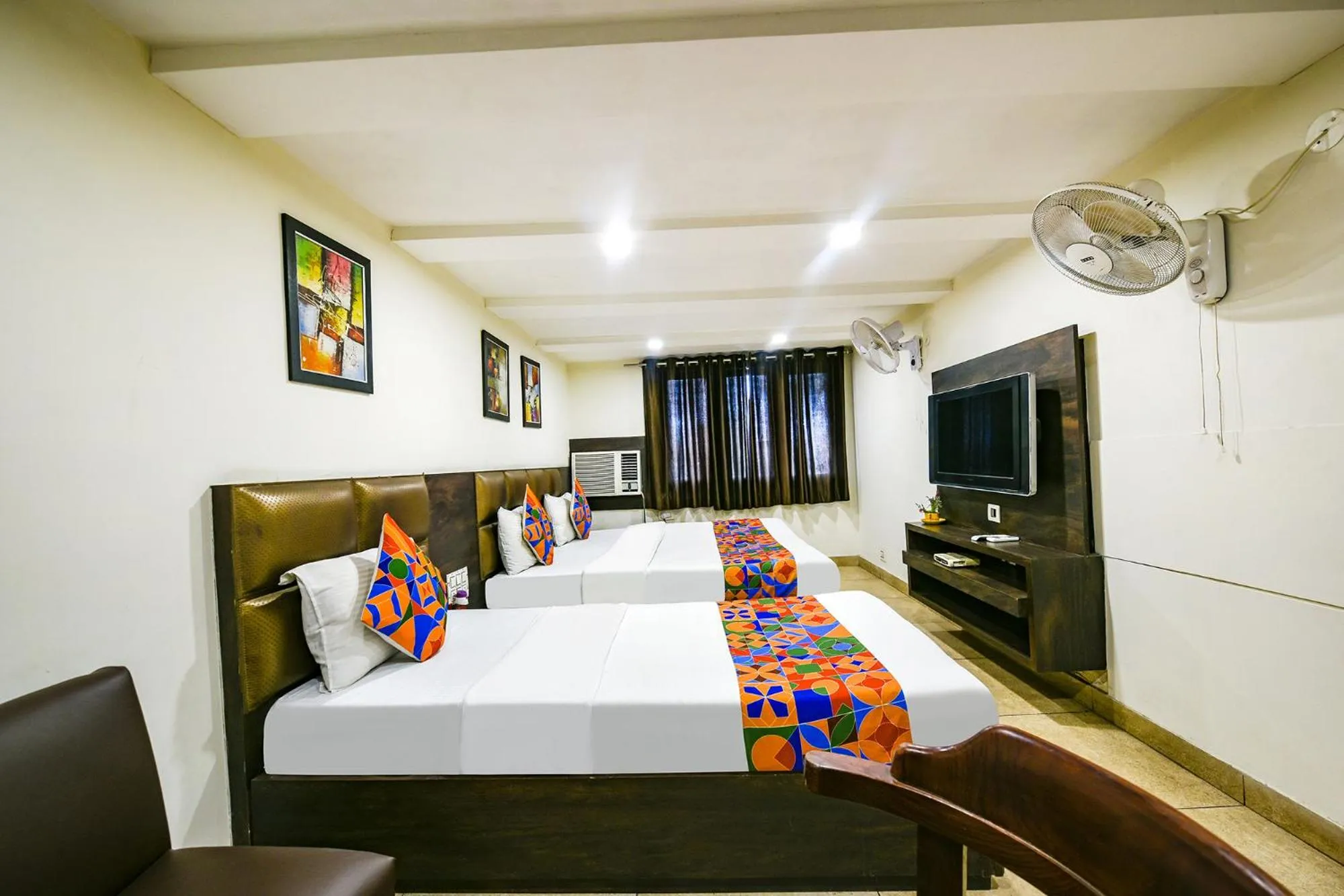 Bed in FabHotel Nanda Near Ludhiana Junction Railway Station