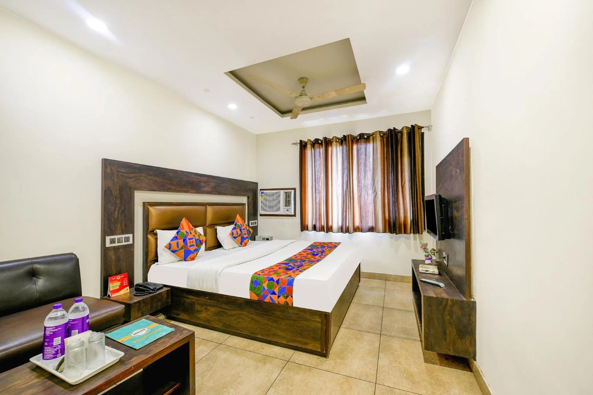 Bed in FabHotel Nanda Near Ludhiana Junction Railway Station