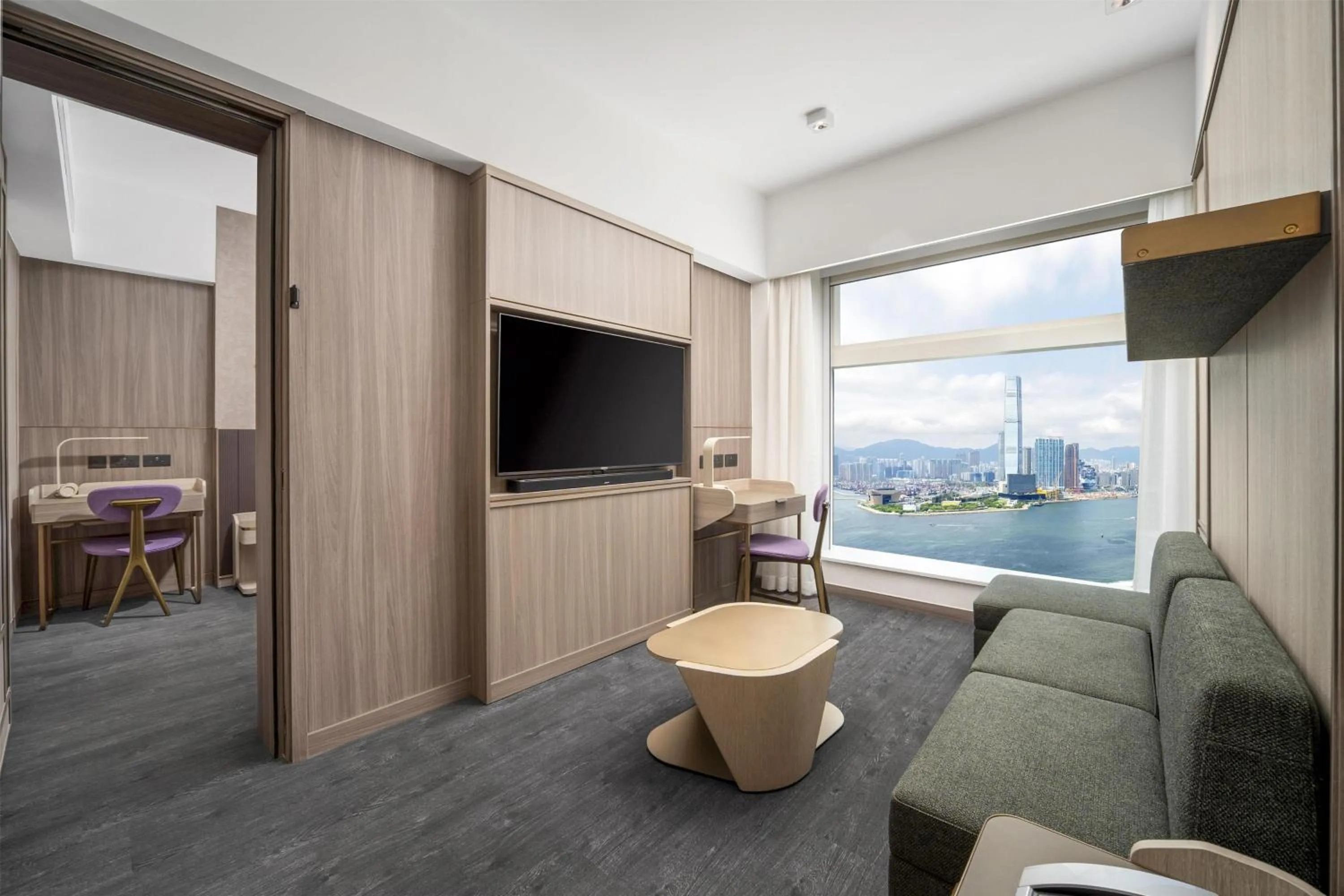 Living room in Motto by Hilton Hong Kong Soho