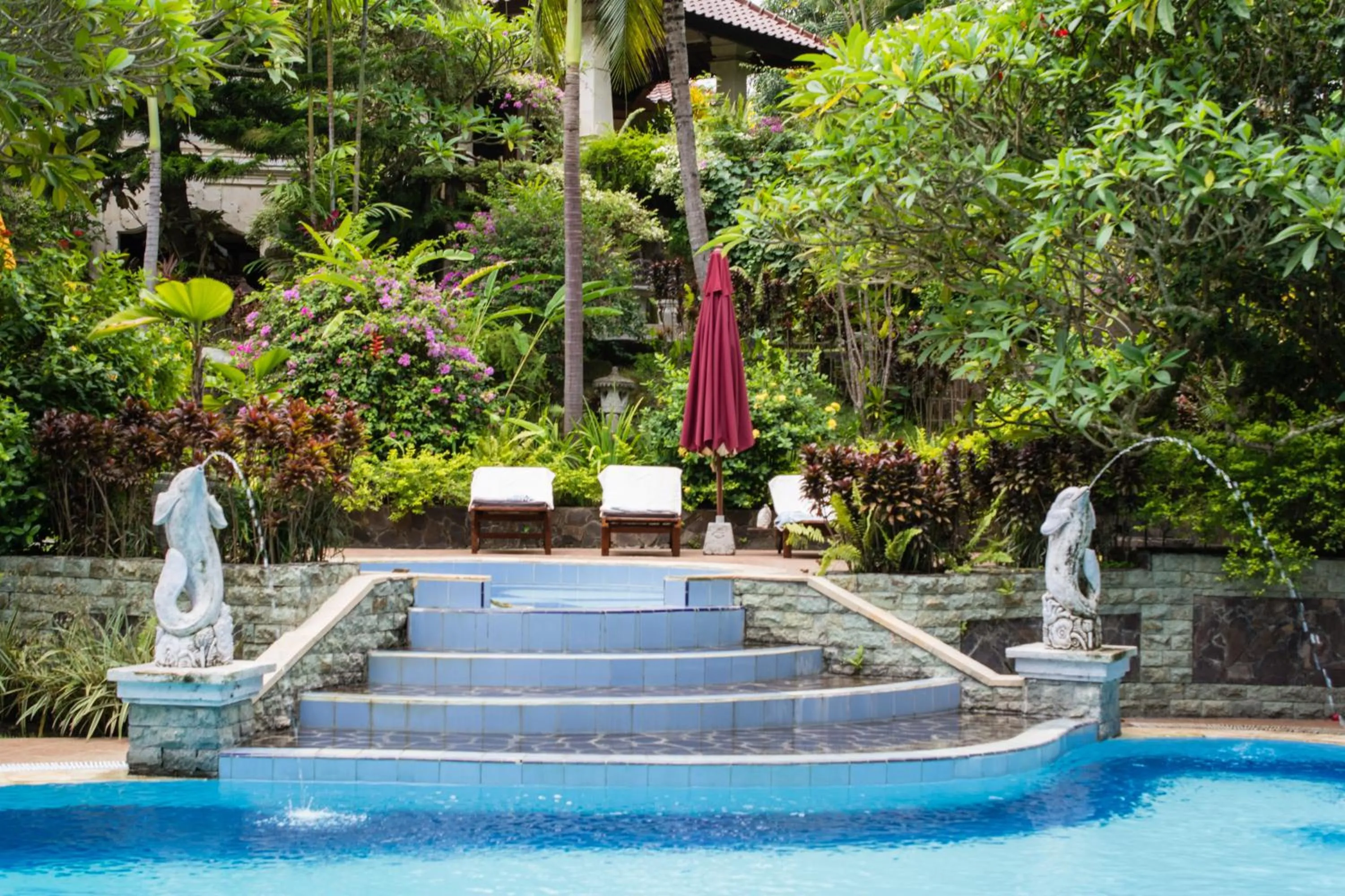 Swimming pool in Gunung Paradis Retreat