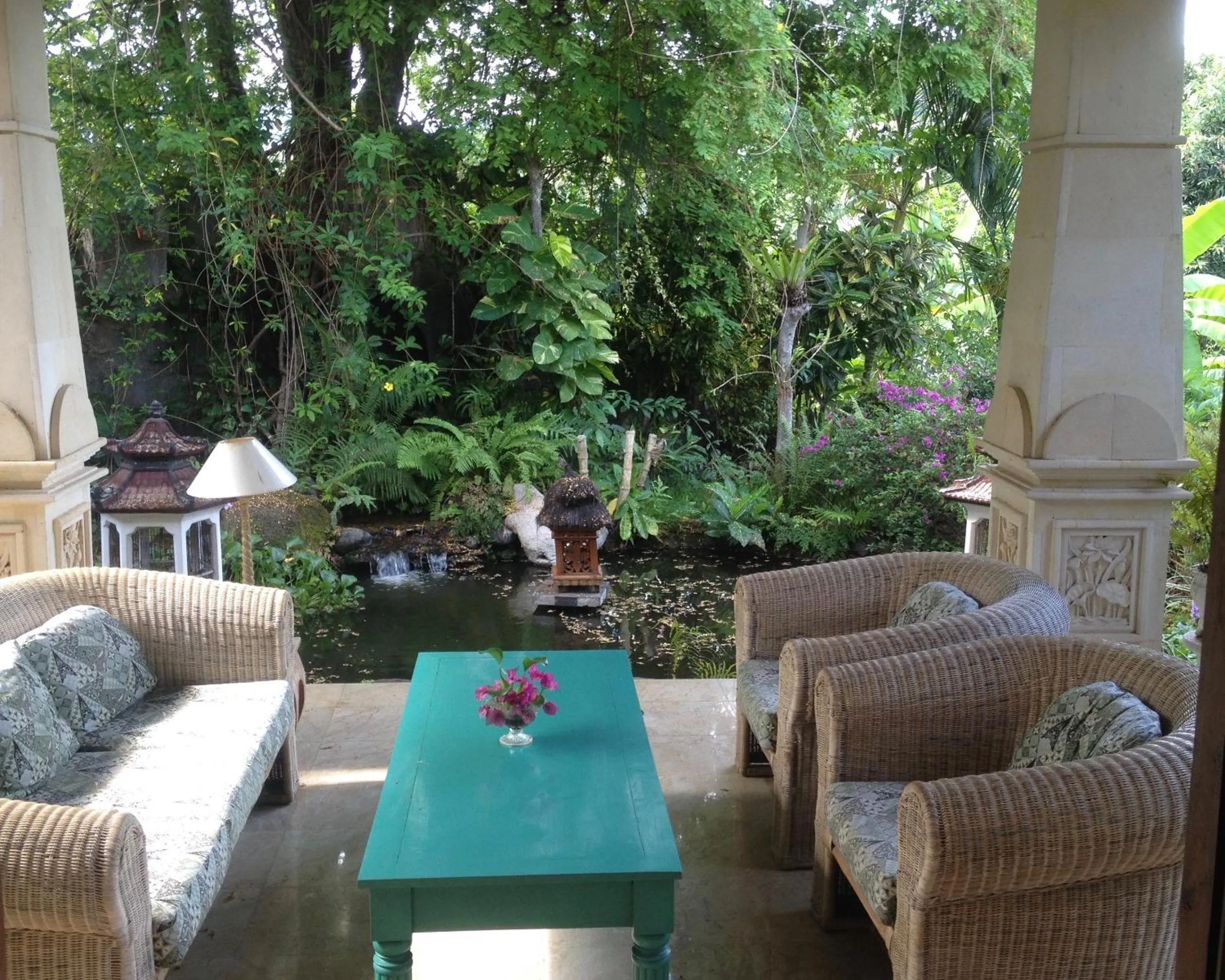 Patio in Gunung Paradis Retreat