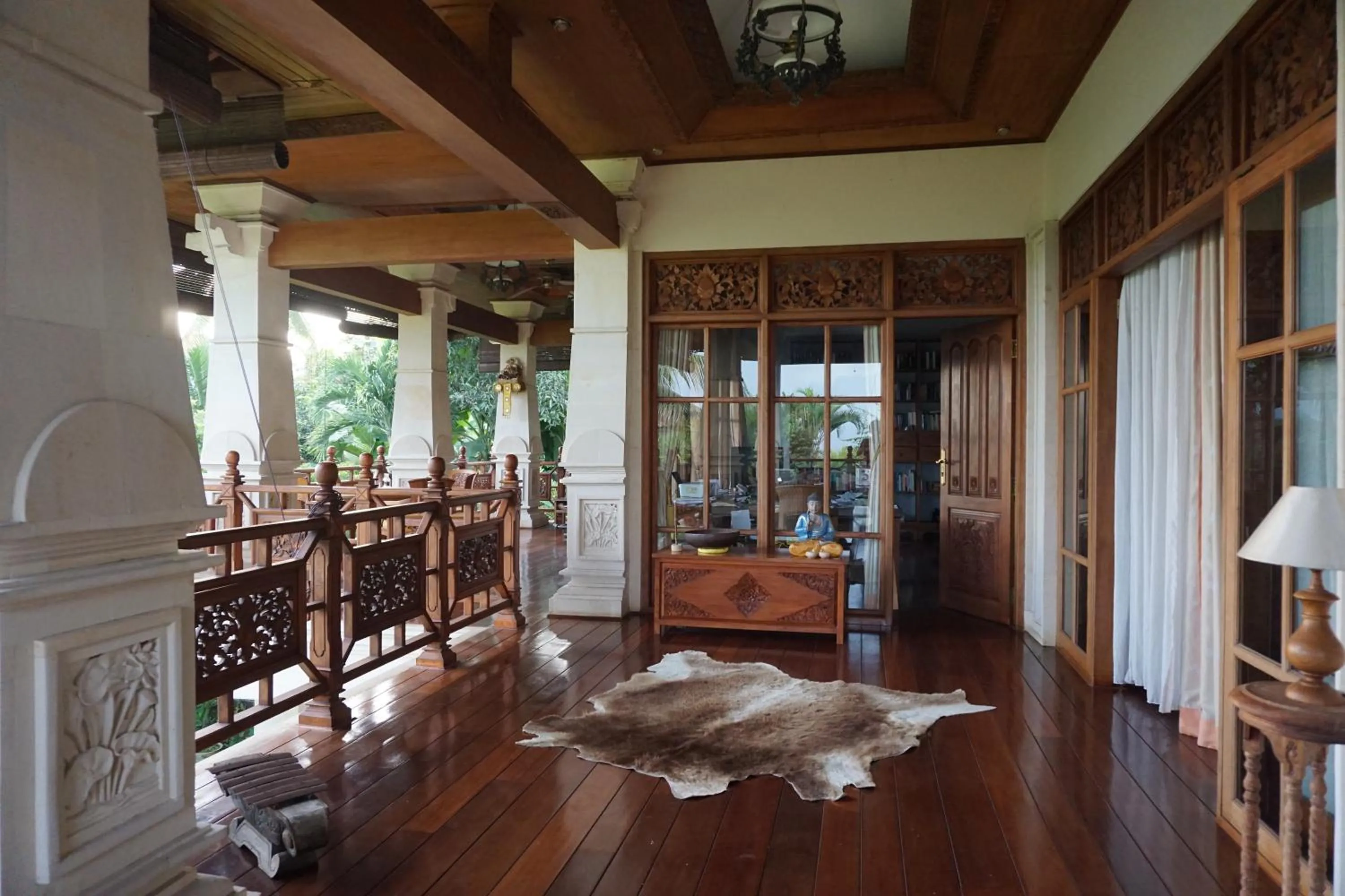 Seating area in Gunung Paradis Retreat