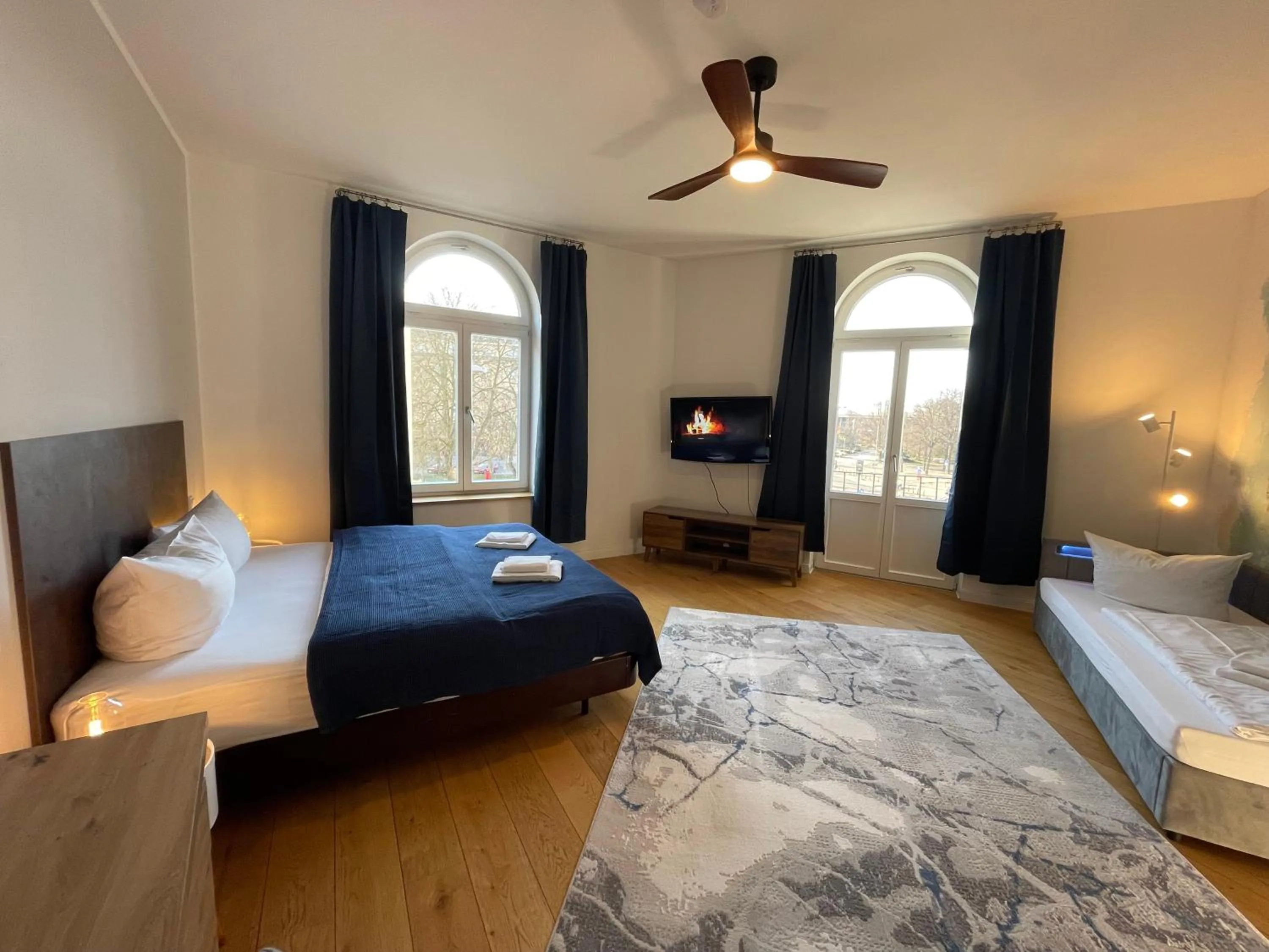 Bed in Apartments an der Arena Leipzig