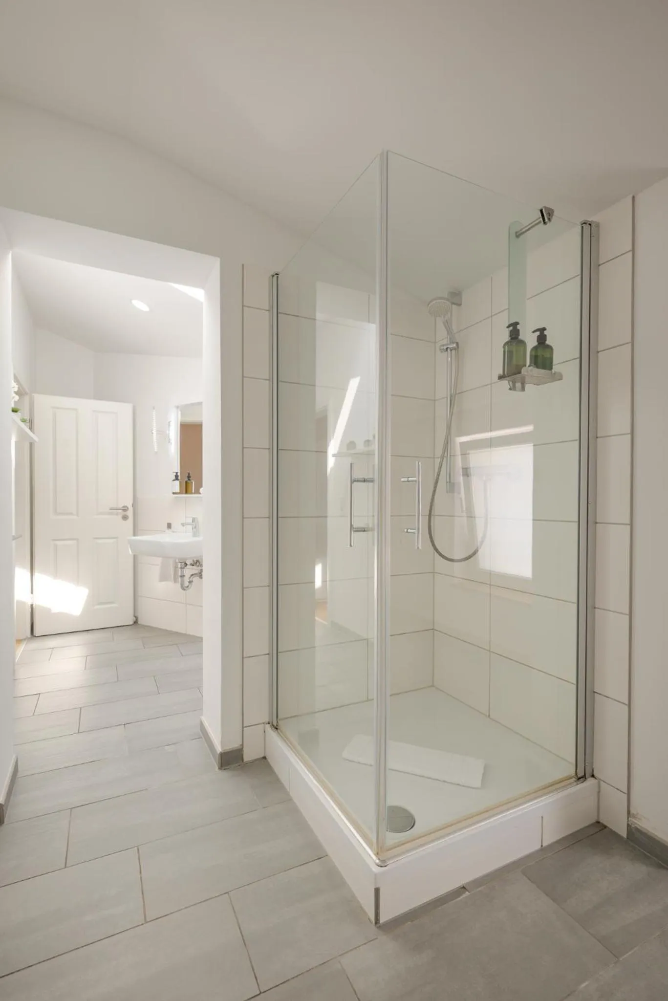 Shower in Apartments an der Arena Leipzig