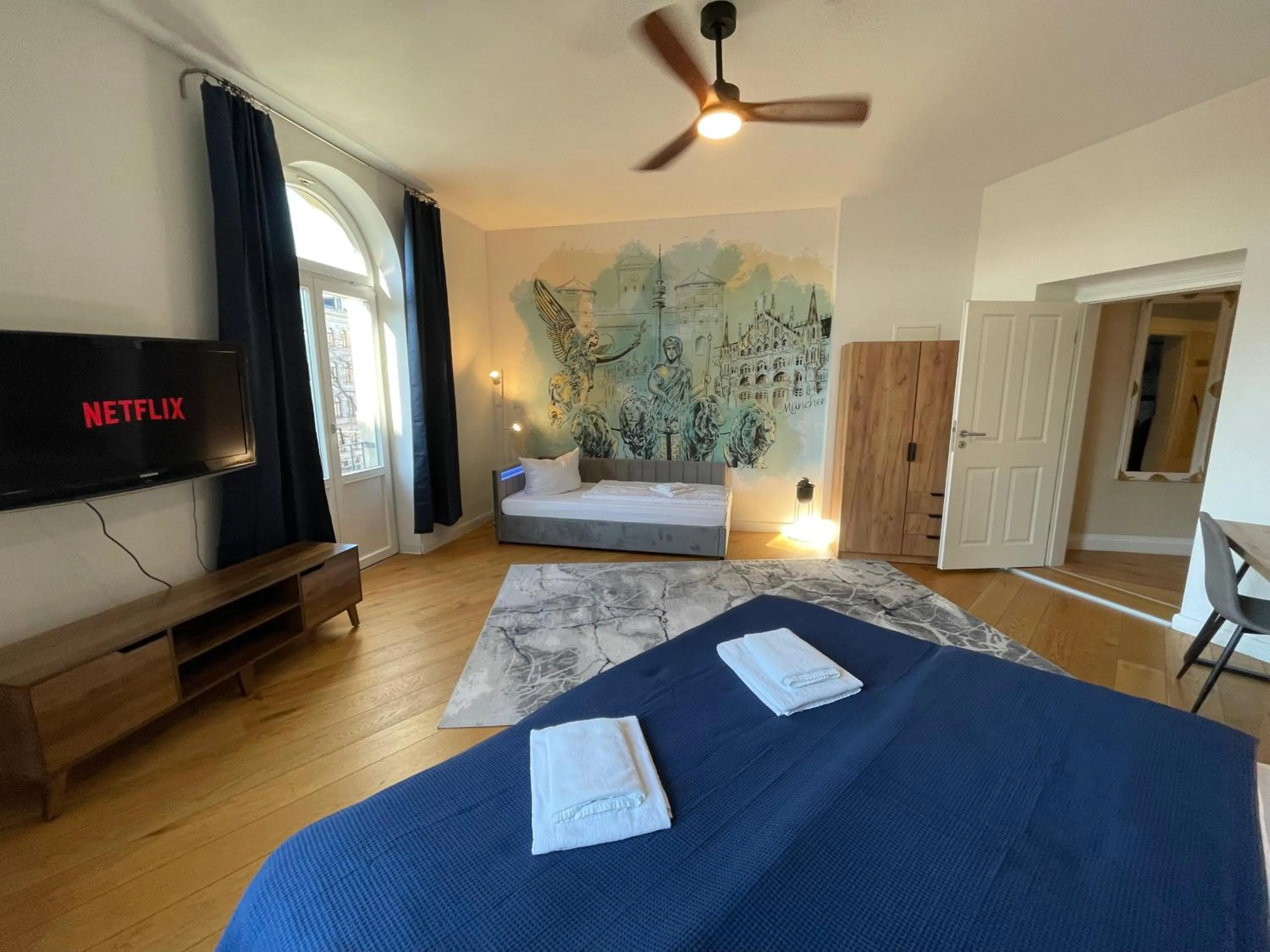 Bed in Apartments an der Arena Leipzig