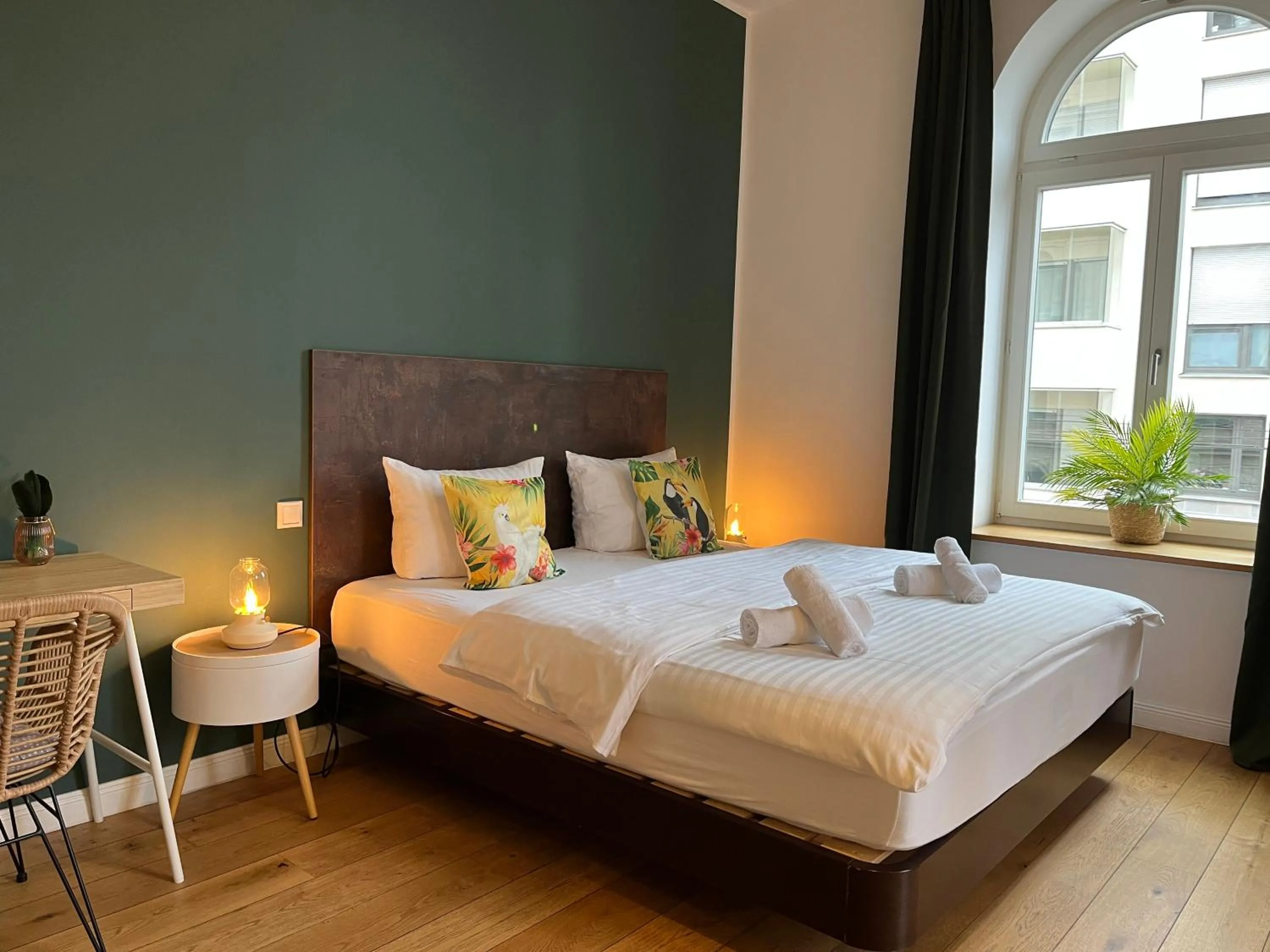 Bed in Apartments an der Arena Leipzig