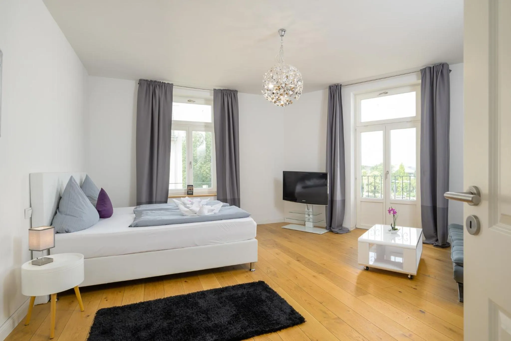 Bed in Apartments an der Arena Leipzig