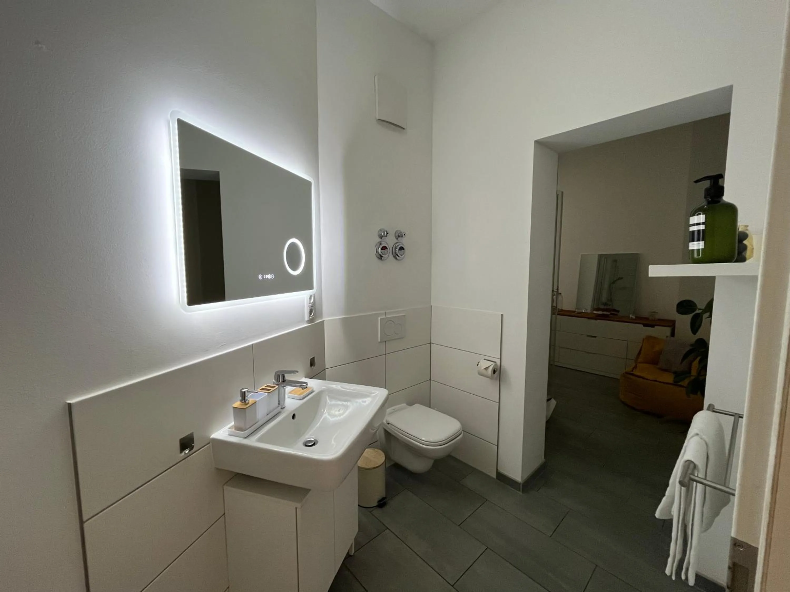 Toilet in Apartments an der Arena Leipzig