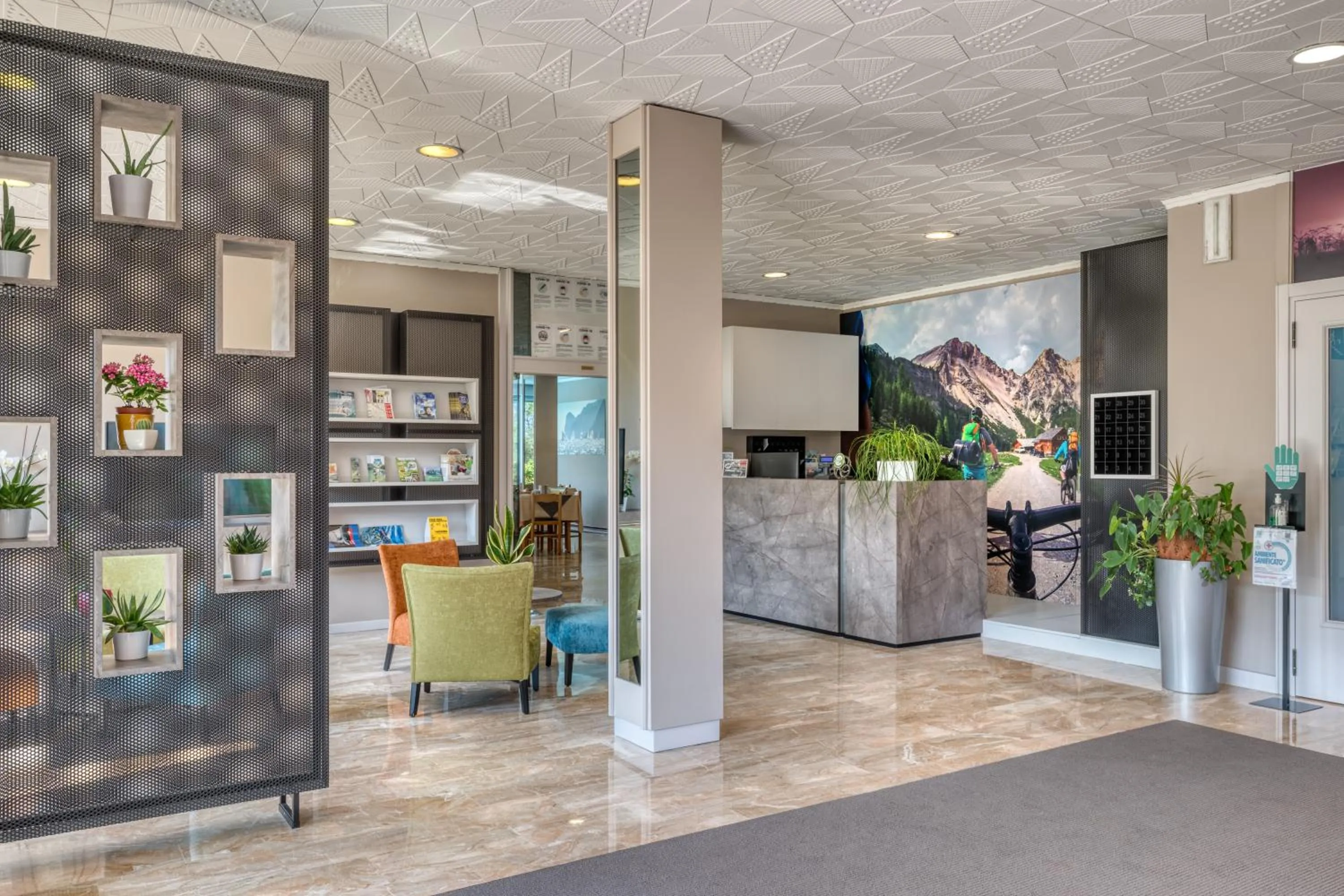 Lobby or reception in Hotel Roma