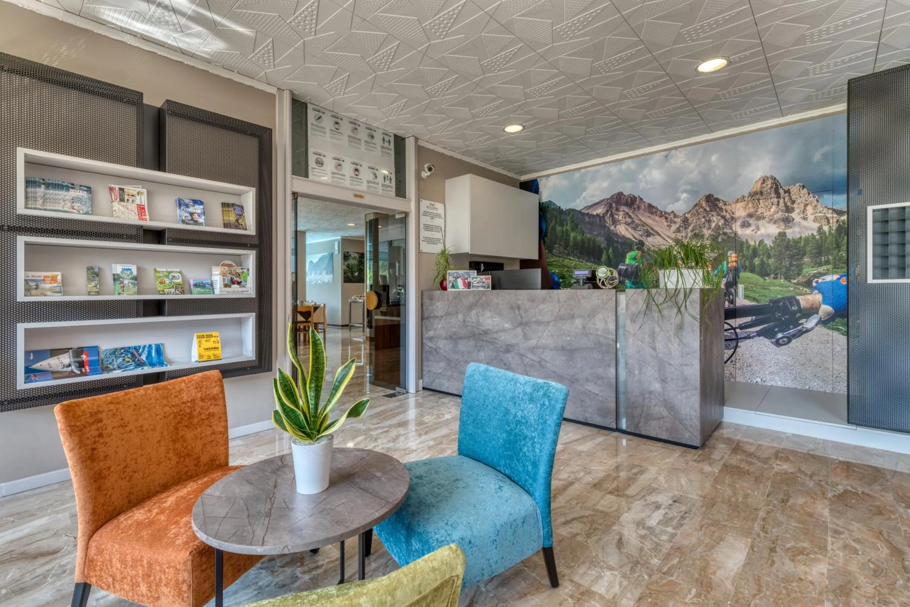 Lobby or reception in Hotel Roma