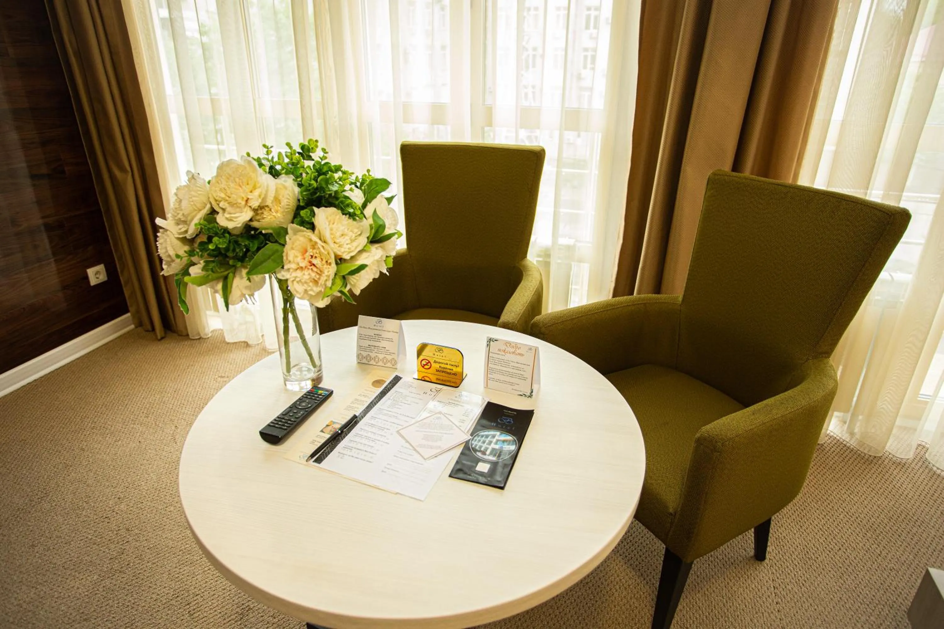 Seating area in B Hotel Bishkek