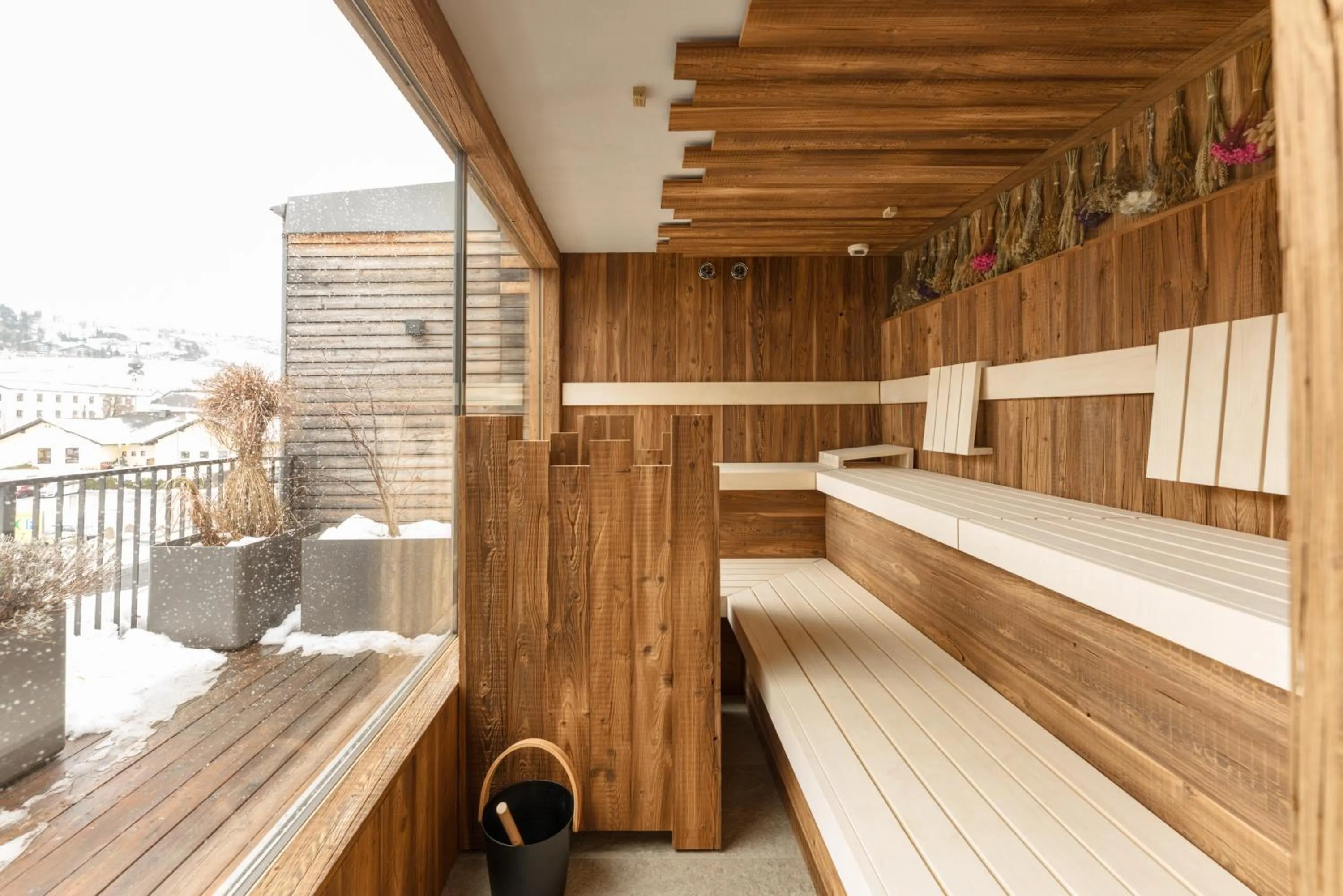 Sauna in Aparthotel Ursprung