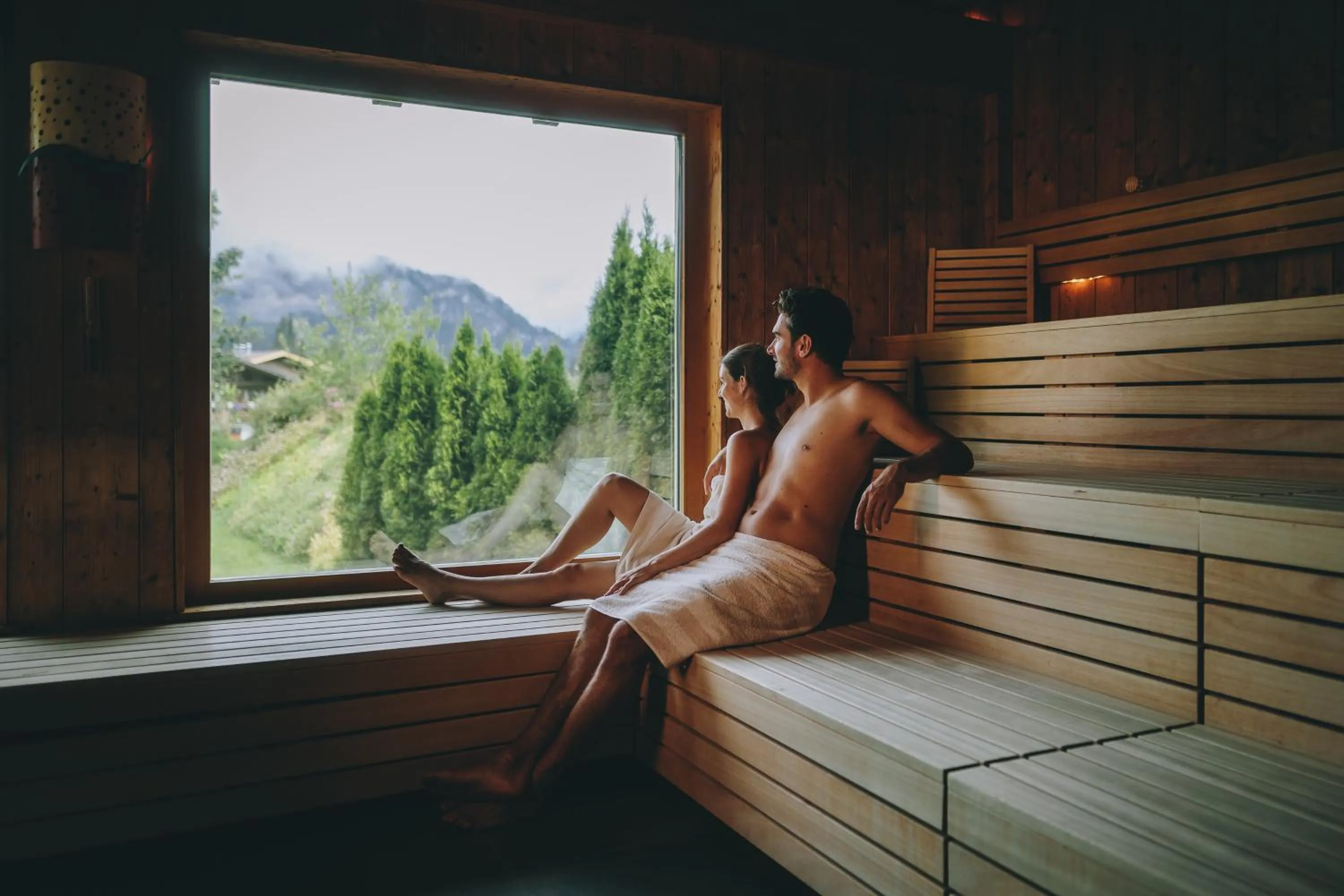 Sauna in Hotel Tyrol am Haldensee