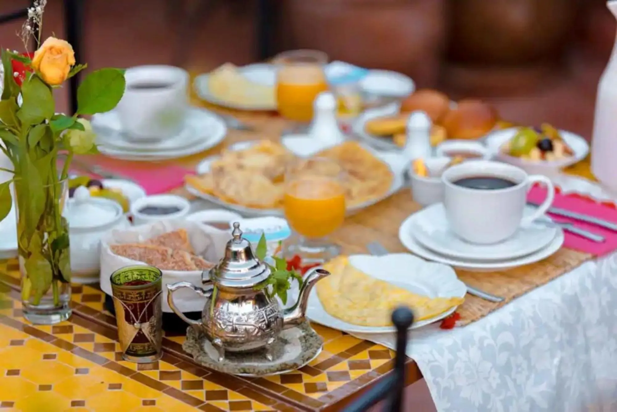 Breakfast in Riad Ushuaia La Villa - Centre Marrakech