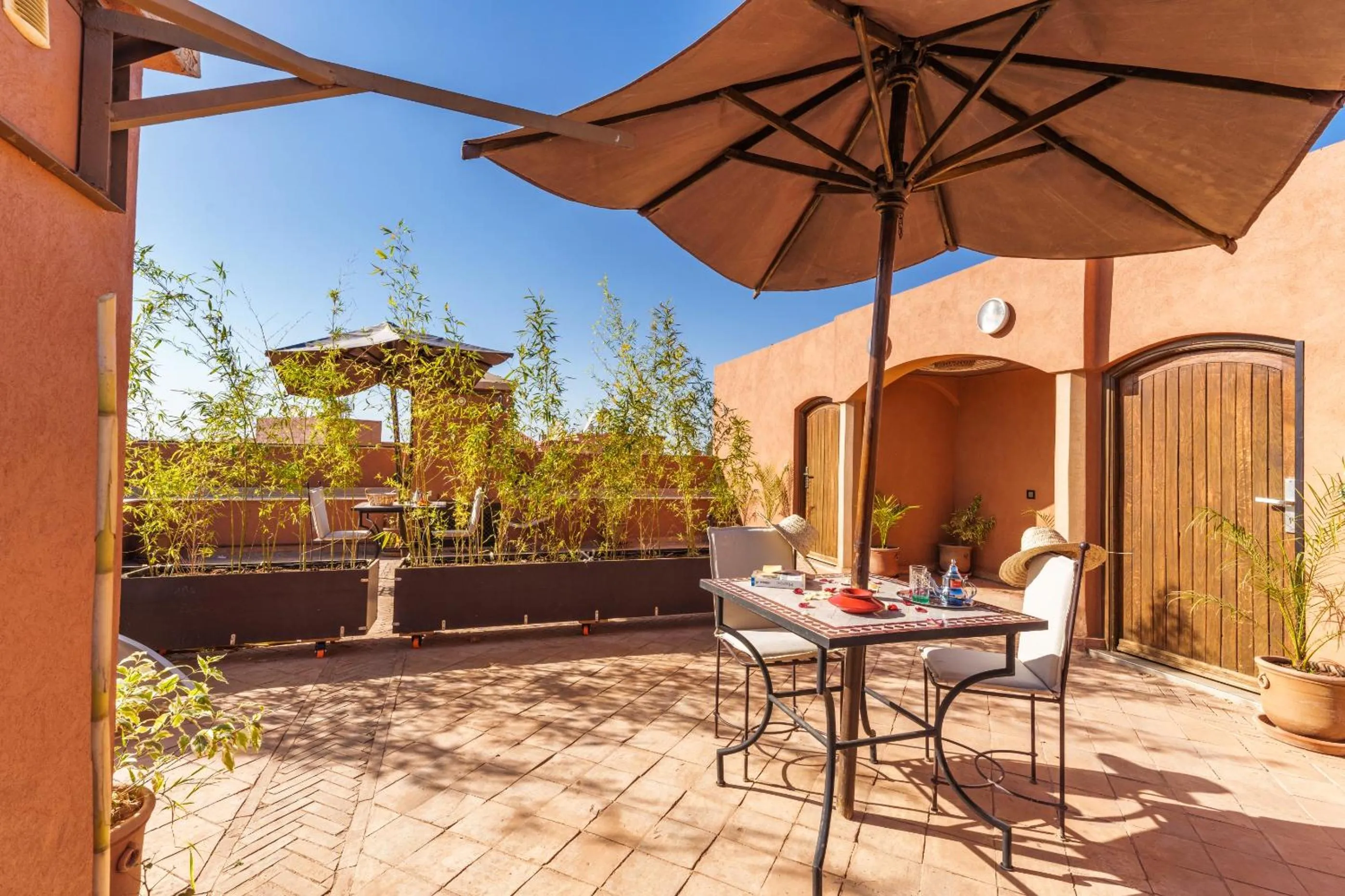 Balcony/Terrace in Riad Ushuaia La Villa - Centre Marrakech